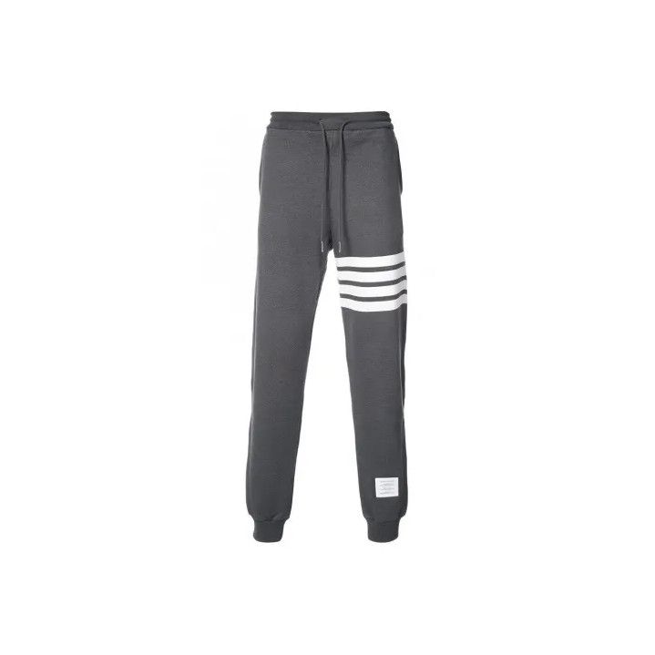 Thom Browne Thom Browne Gray Classic Stripe Sweatpants Size US 28 / EU 44 - 1 Thumbnail
