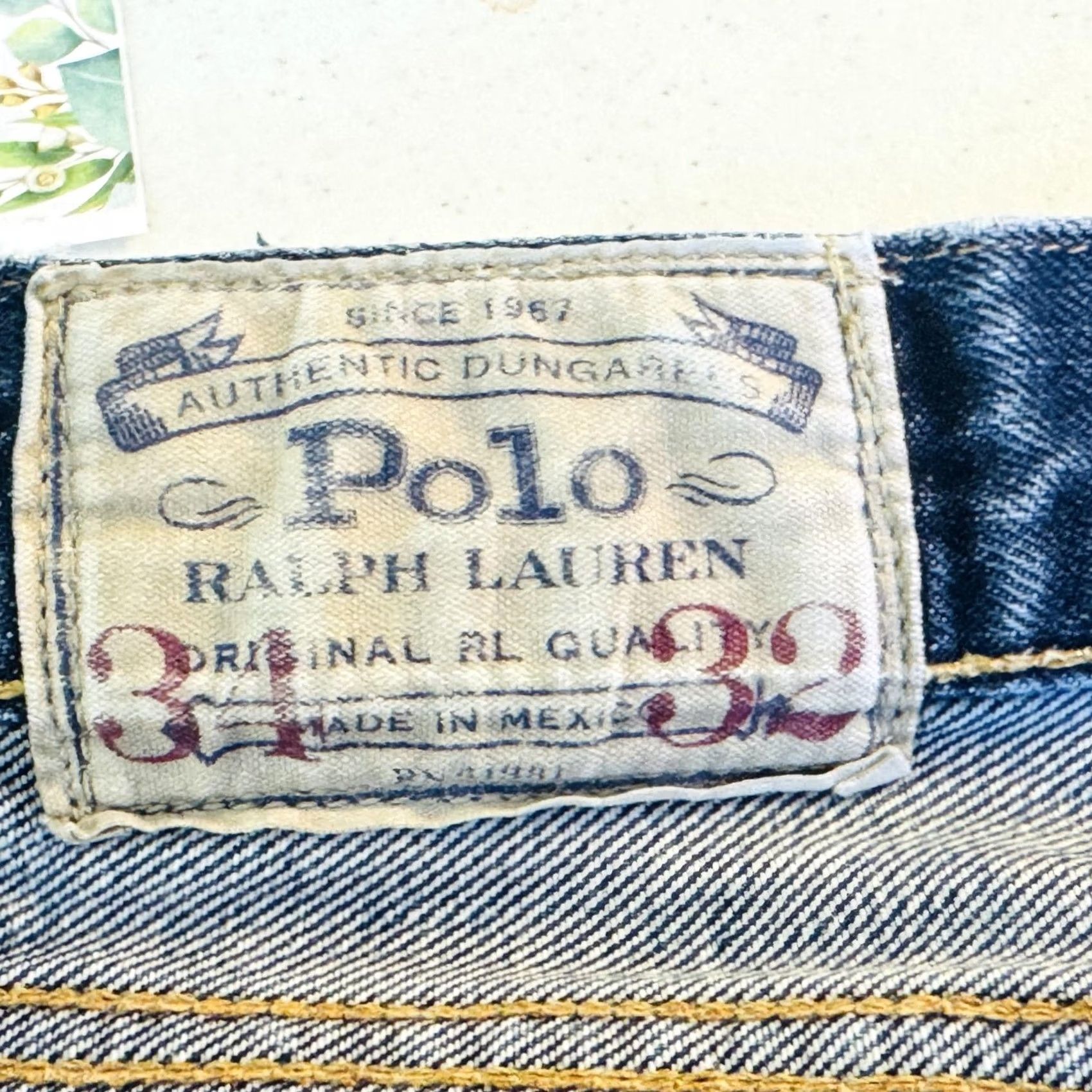 Polo Ralph Lauren VINTAGE Polo Ralph Lauren Jeans Mens 34x32 Blue Medium Wash Tapered Denim Polo Jeans Co. 5-Pocket Logo Zipper Button Size US S / EU 44-46 / 1 - 6 Thumbnail