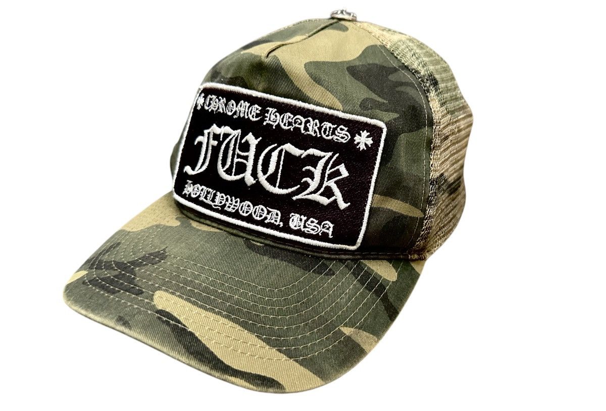 Chrome Hearts Hat / Cap logo “Fuck” Camo