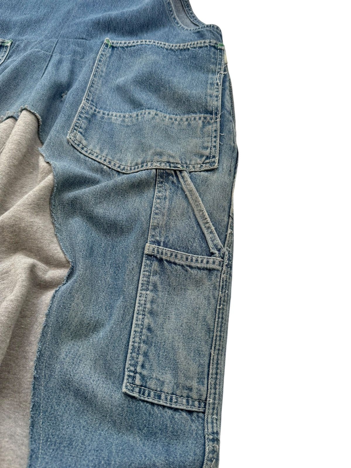 Greg Lauren SS20 Sample Hybrid Denim Overall 50/50 Fragment Size US 32 / EU 48 - 17 Thumbnail