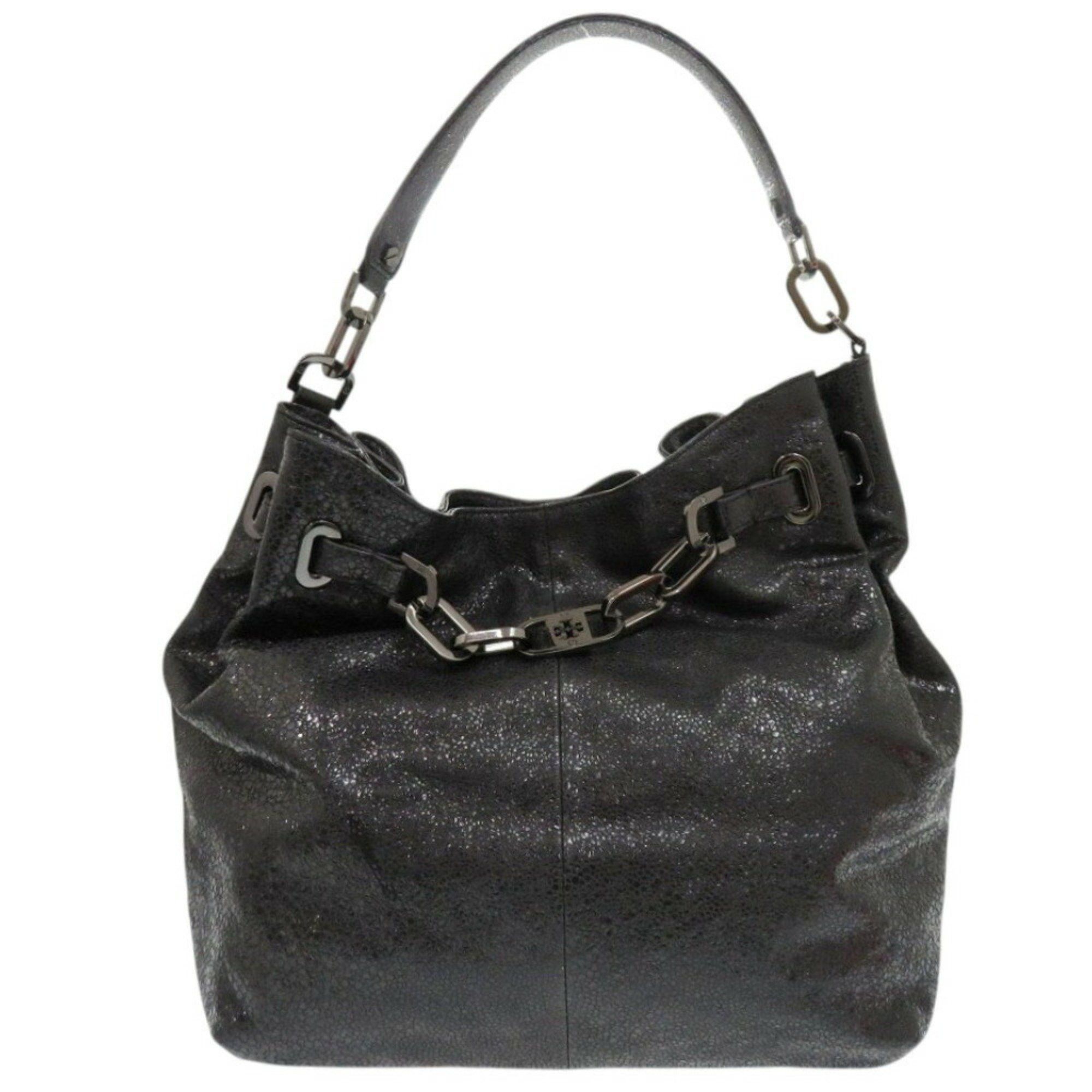 Tory Burch Leather Black Handbag Shoulder Bag 0445Tory, Women's