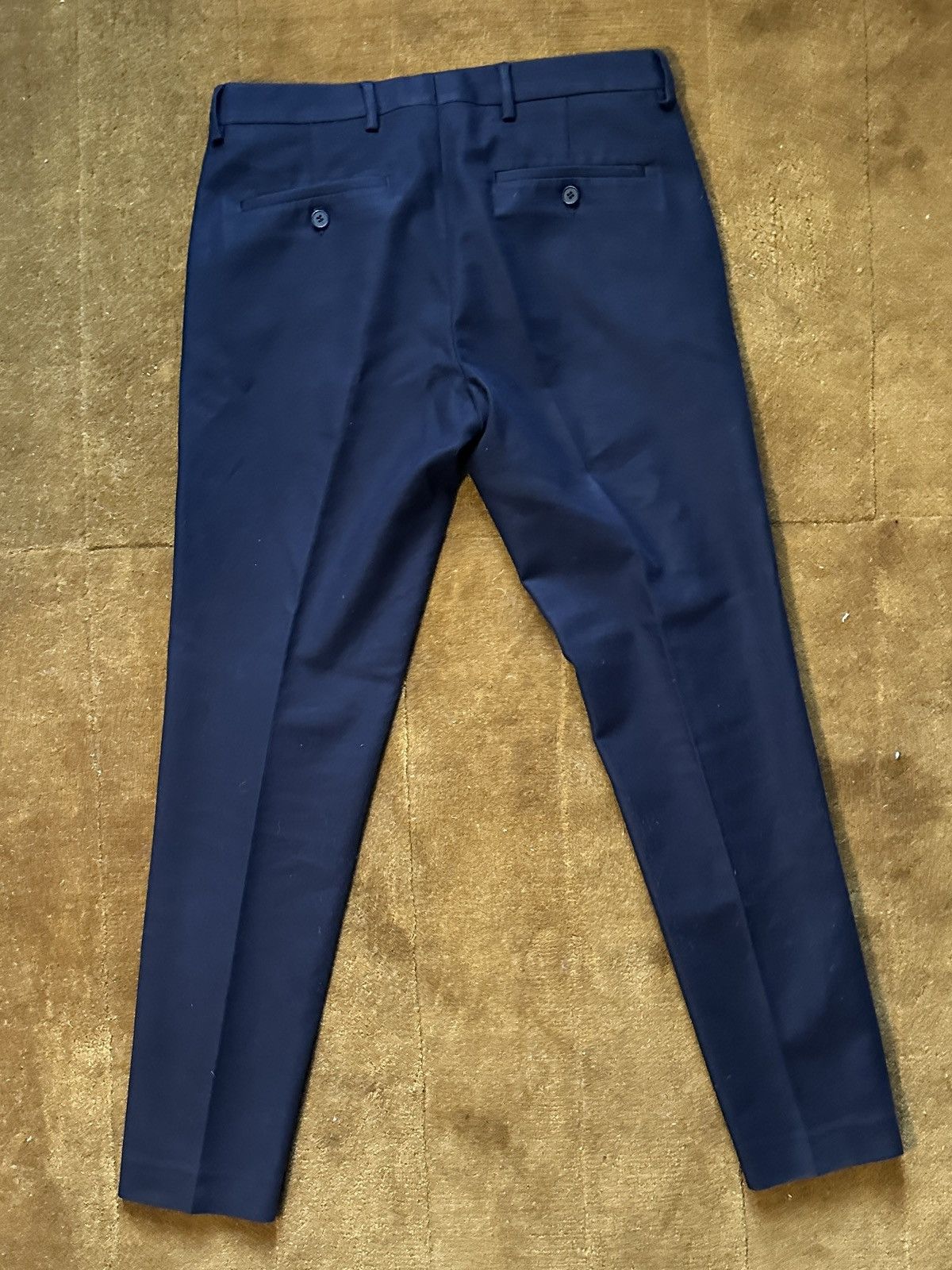 Cos Navy COS Slim Pleated Trousers Size US 32 / EU 48 - 2 Thumbnail