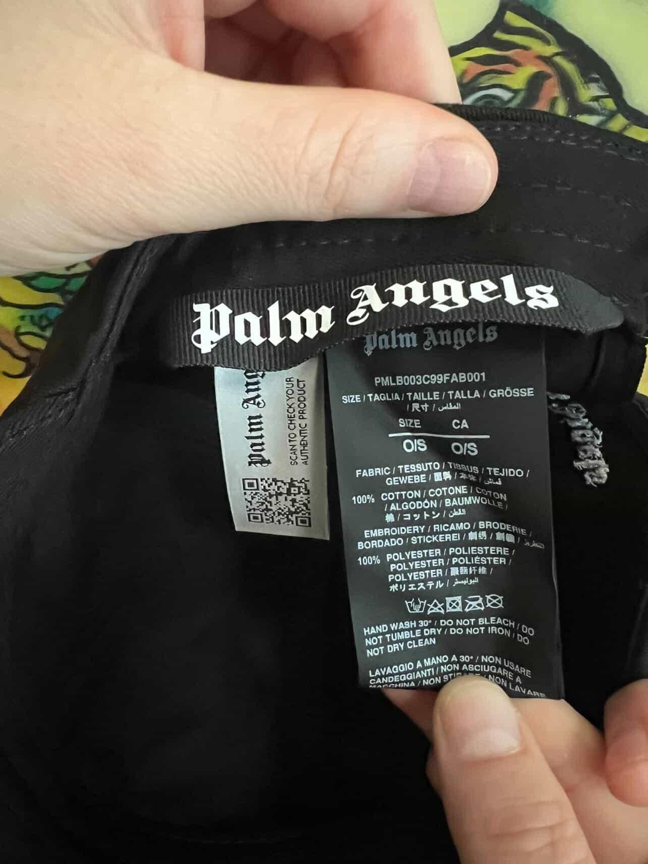 Palm Angels Palm Angels Classics Logo SnapBack Cap Black 💥🔥 Size ONE SIZE - 10 Thumbnail