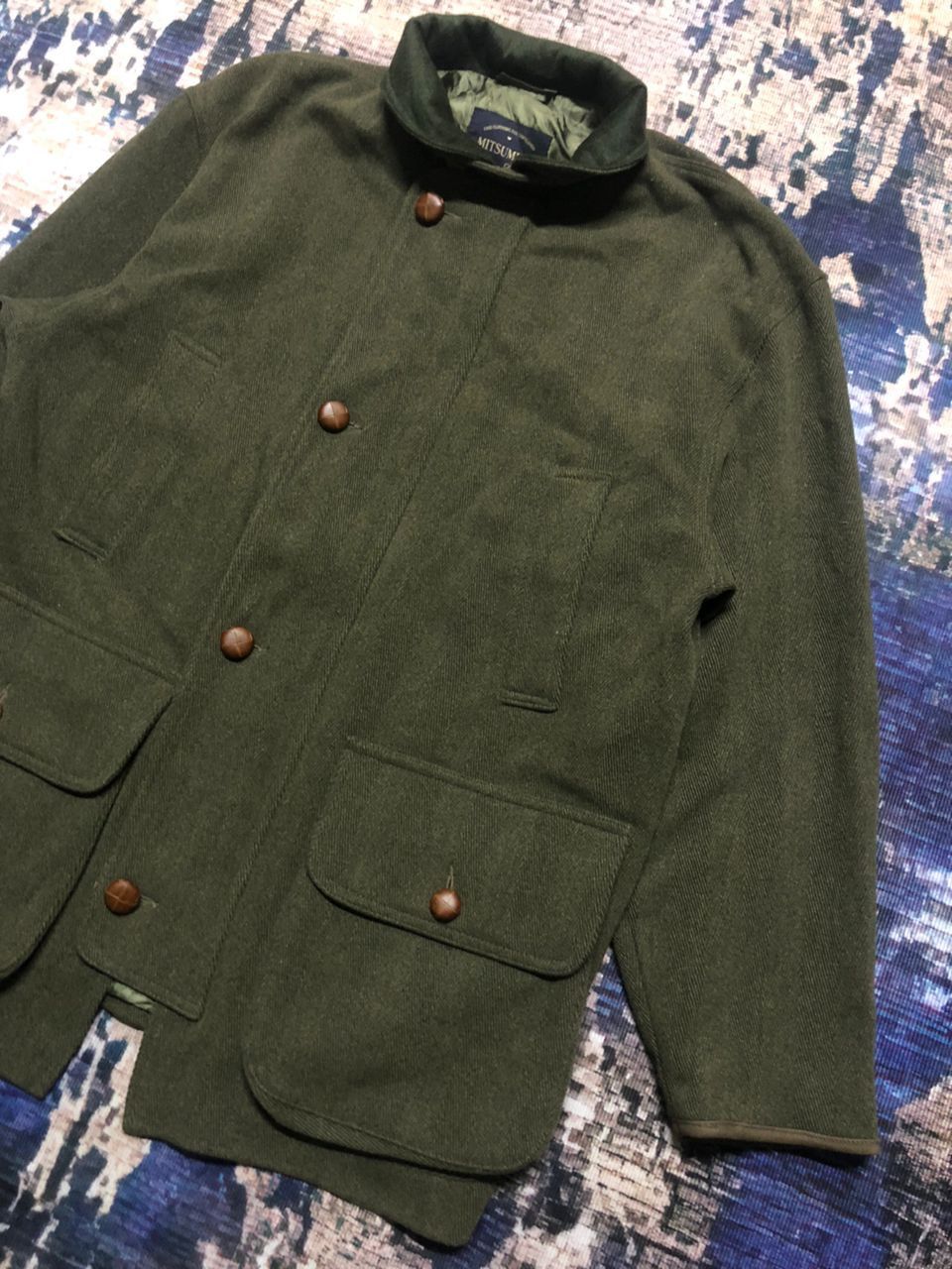 Hunter Vintage Mitsumine Green Hunting Wool Jacket Size US M / EU 48-50 / 2 - 5 Thumbnail