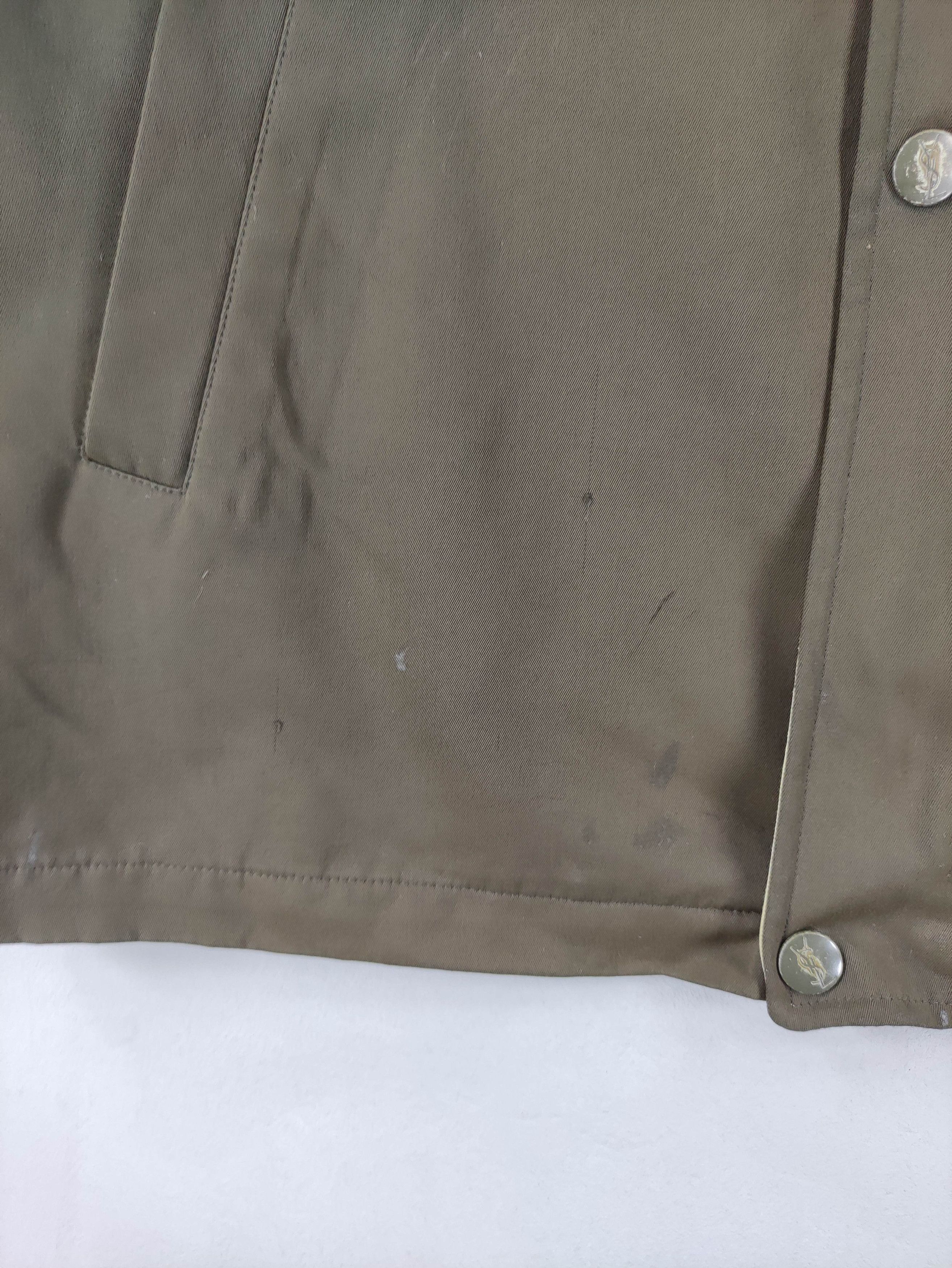 Yves Saint Laurent Vintage Yves Saint Lauren Small Logo Faded Jacket Size US L / EU 52-54 / 3 - 3 Thumbnail