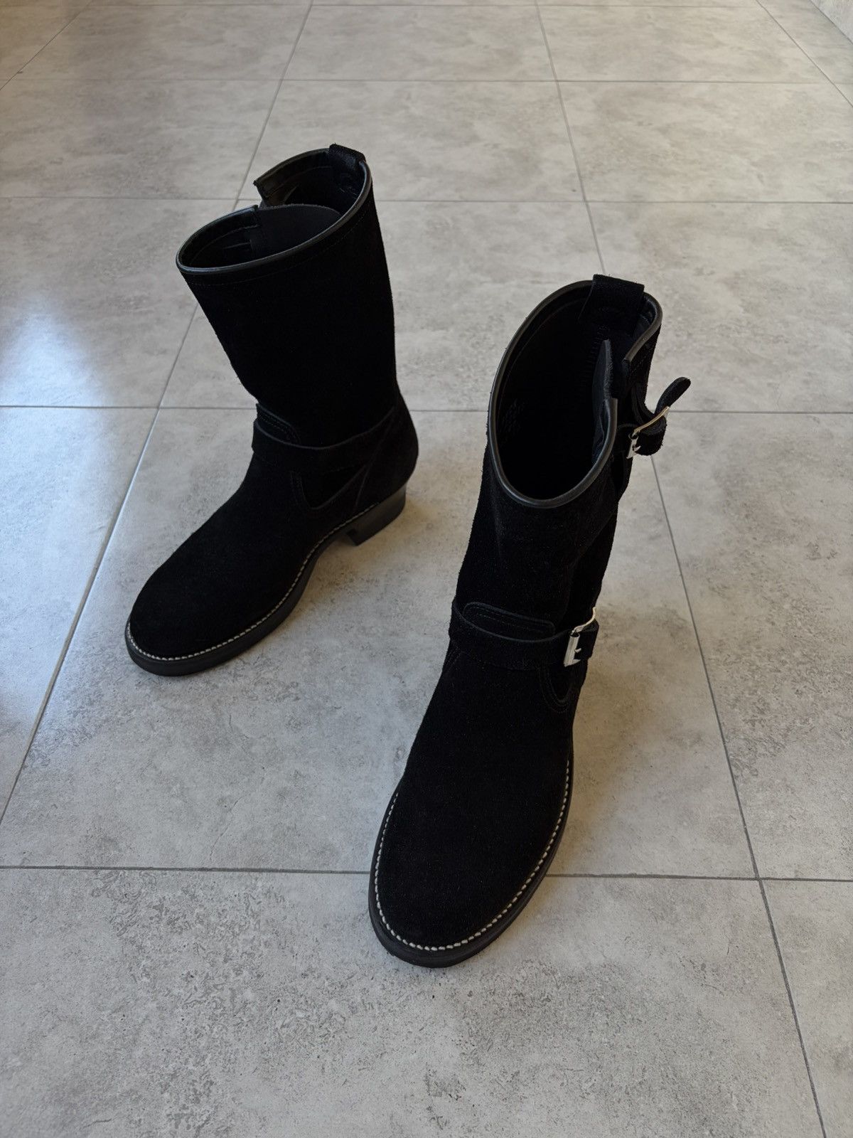 ATTRACTIONS Attractions Biltbuck Lot 329 Suede Black Engineer Boots Size US 8 / EU 41 - 5 Thumbnail