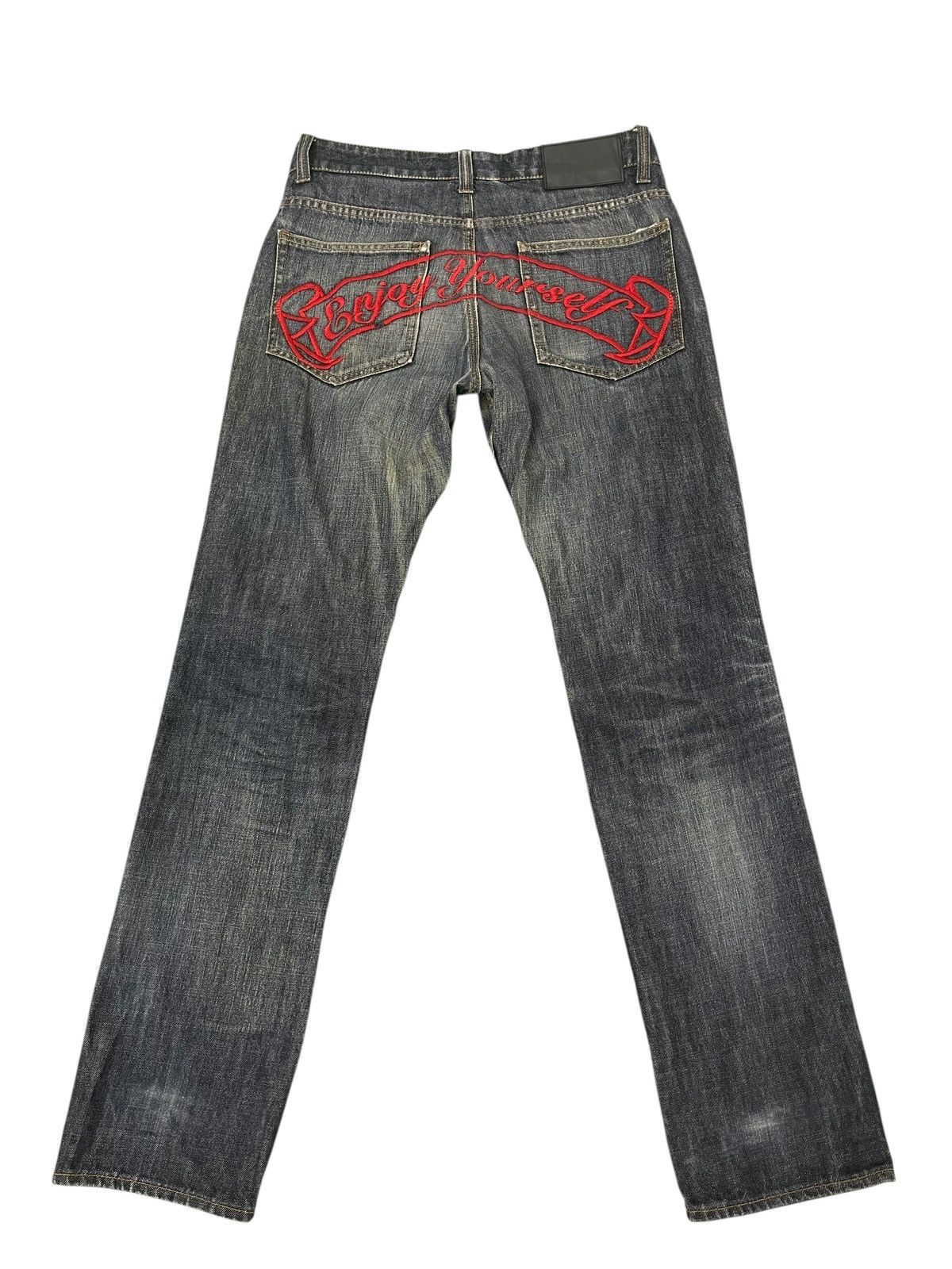 14th Addiction Distress Jeans Avail Avantgarde Embroydery Regular ERD 2🟦6 Size US 32 / EU 48 - 10 Thumbnail