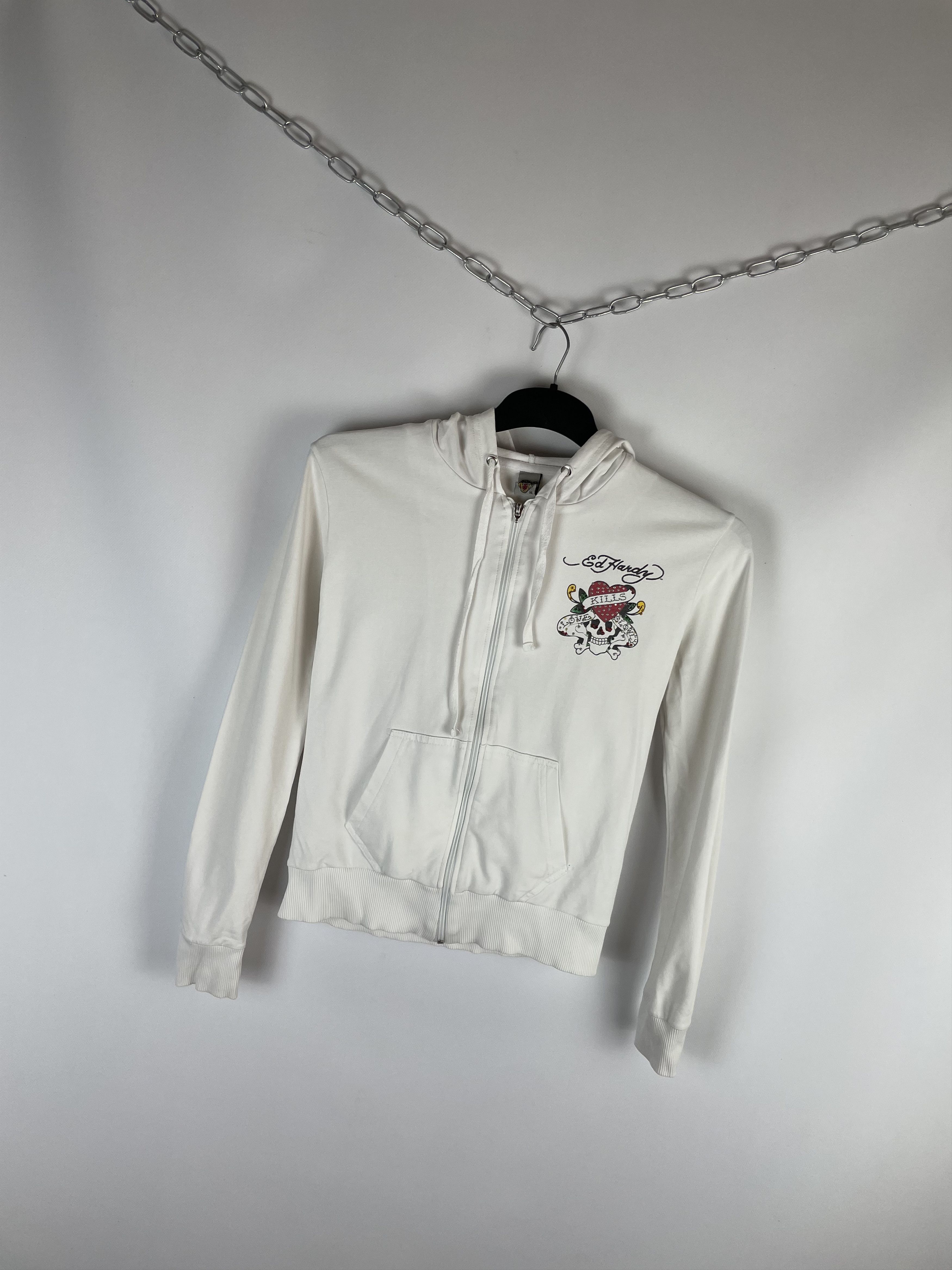 Christian Audigier Vintage y2k ed hardy zip up hoodie Size XL / US 12-14 / IT 48-50 - 2 Thumbnail