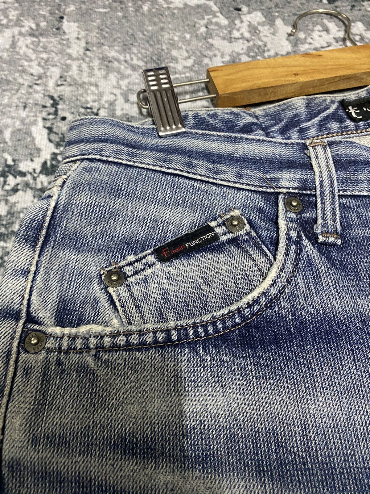Edwin × Vintage Vintage Edwin E Function Distressed Denim Jeans Size US 34 / EU 50 - 13 Thumbnail