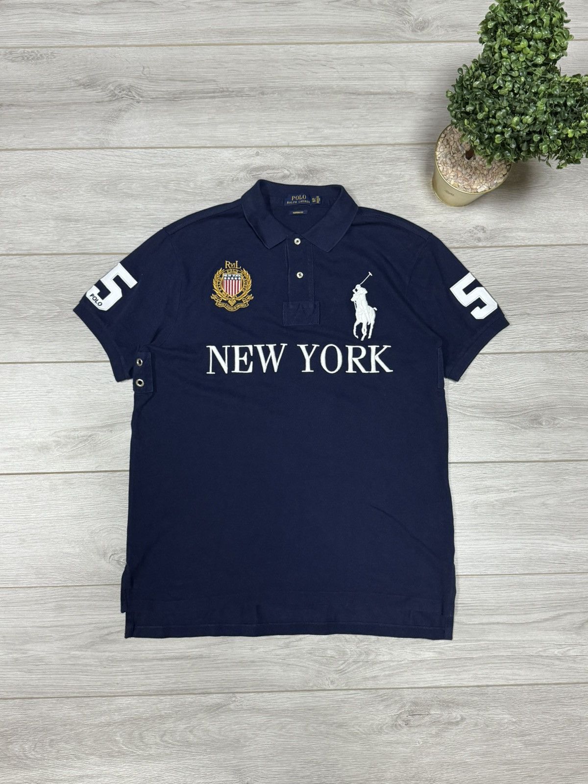 POLO Ralph Lauren New York 5 vintage shirt Japan