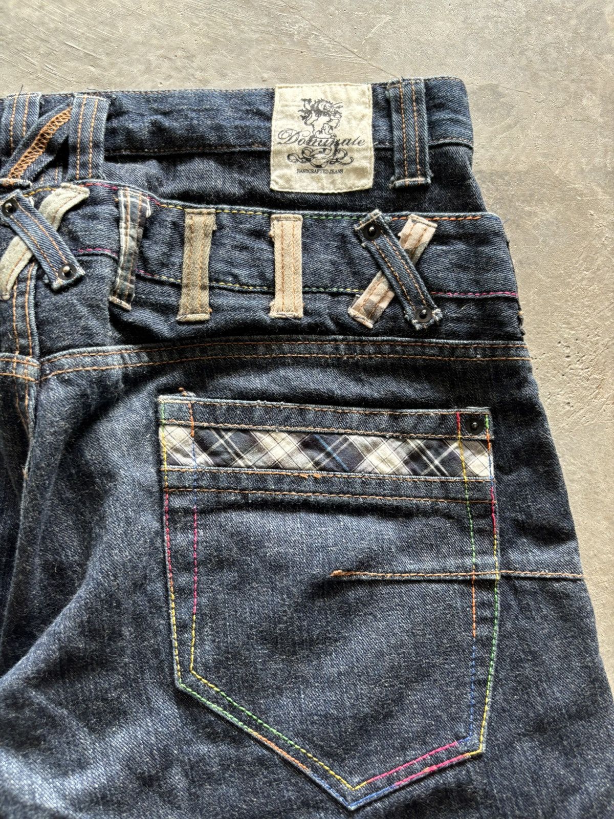 If Six Was Nine TWIST CURVE DOUBLE WAIST DOMINATE PUNK GOTH ZIPPER Size US 35 - 13 Thumbnail
