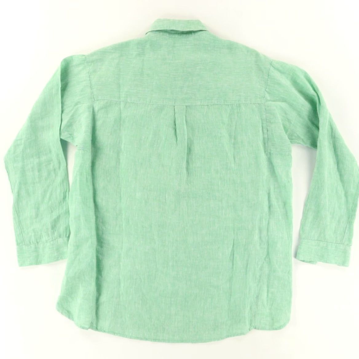 J.McLaughlin J. McLaughlin Shirt Green Women's S Popover Linen Long Sleeve Shirt Size S / US 4 / IT 40 - 4 Thumbnail