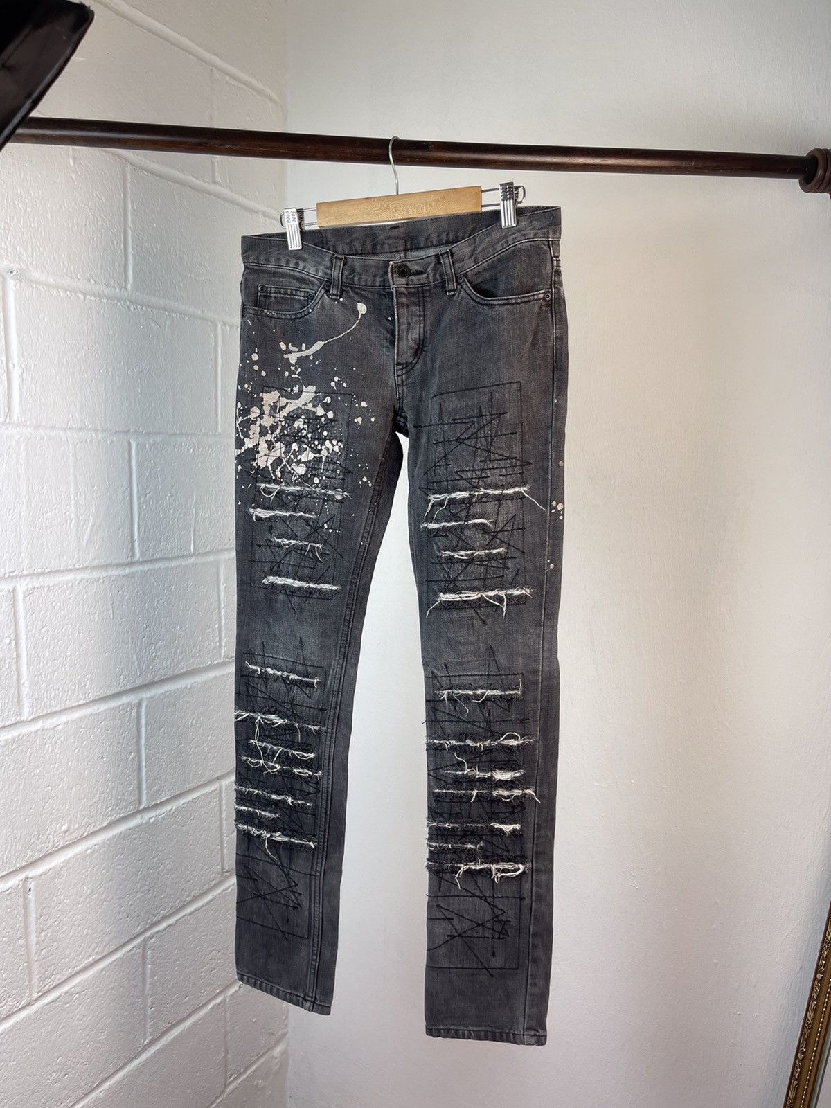 Hysteric Glamour 90s Hysteric Glamour Distressed Denim Size US 31 - 9 Thumbnail