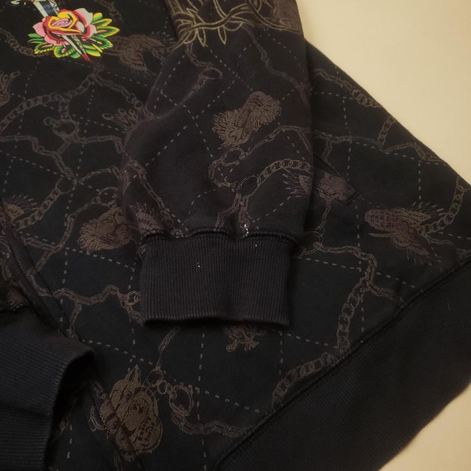 Ed Hardy y2k Christian Audigier Los Angeles Ed Hardy AOP ZipUp Hoodie Size US XXL / EU 58 / 5 - 8 Thumbnail