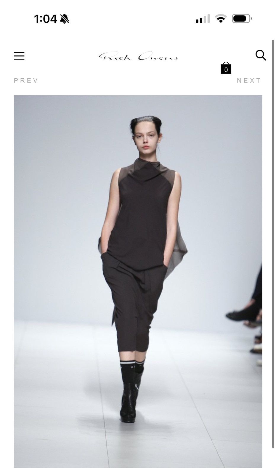 Rick Owens Rick Owen’s 08 Creatch Cape dress Size S / US 4 / IT 40 - 13 Thumbnail