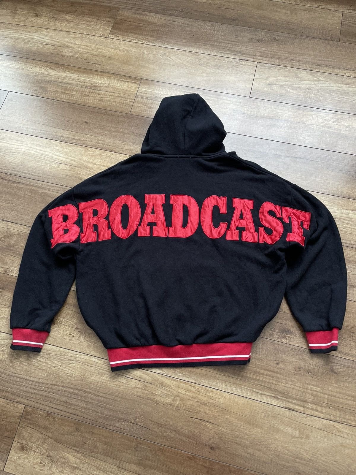 Vintage Gyda Broadcast Japanese Zip Hoodie Big Logo Size XL / US 12-14 / IT 48-50 - 1 Thumbnail