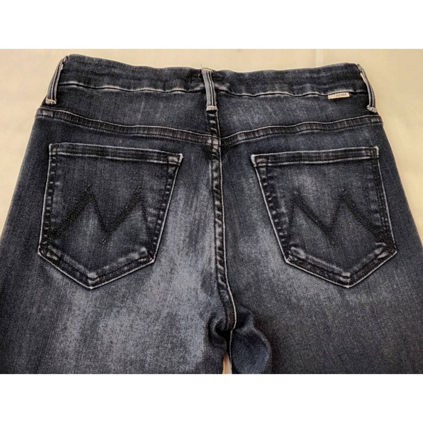 MOTHER Mother Highwaisted Looker Ankle Jean Women's 28 Dark Wash Size 28" / US 6 / IT 42 - 7 Thumbnail