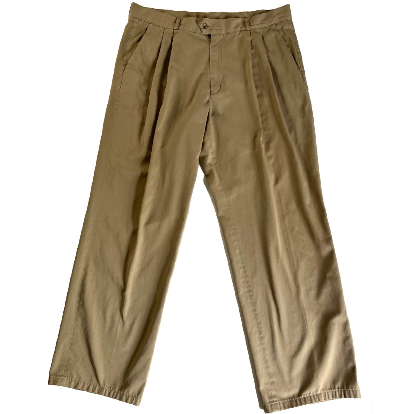 Patagonia VINTAGE Patagonia Mens Chino Pants 80s 90s Pattern Solid Pleated Tan Size 40 32 Inseam Size US 40 / EU 56 - 2 Thumbnail