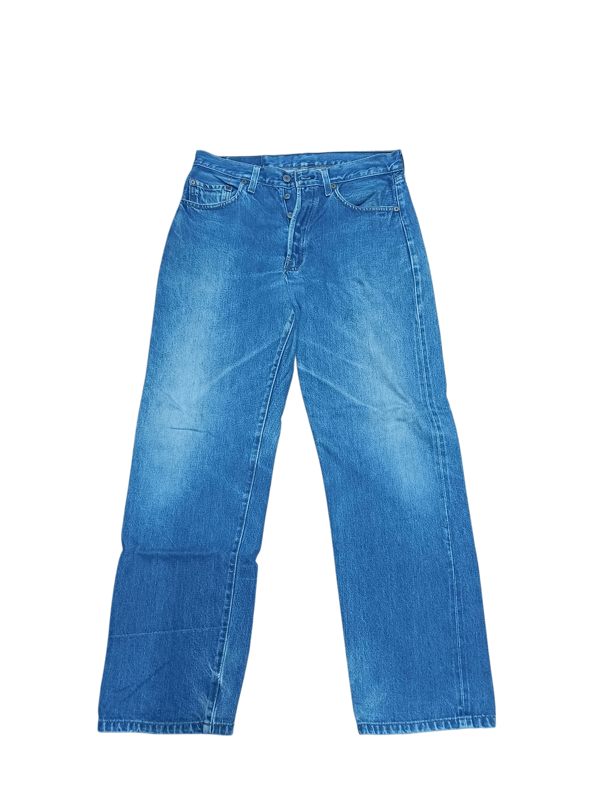 Levi's VINTAGE 80'S LEVIS BIG E SELVEDGE BUTTON 555 Size US 33 - 2 Thumbnail