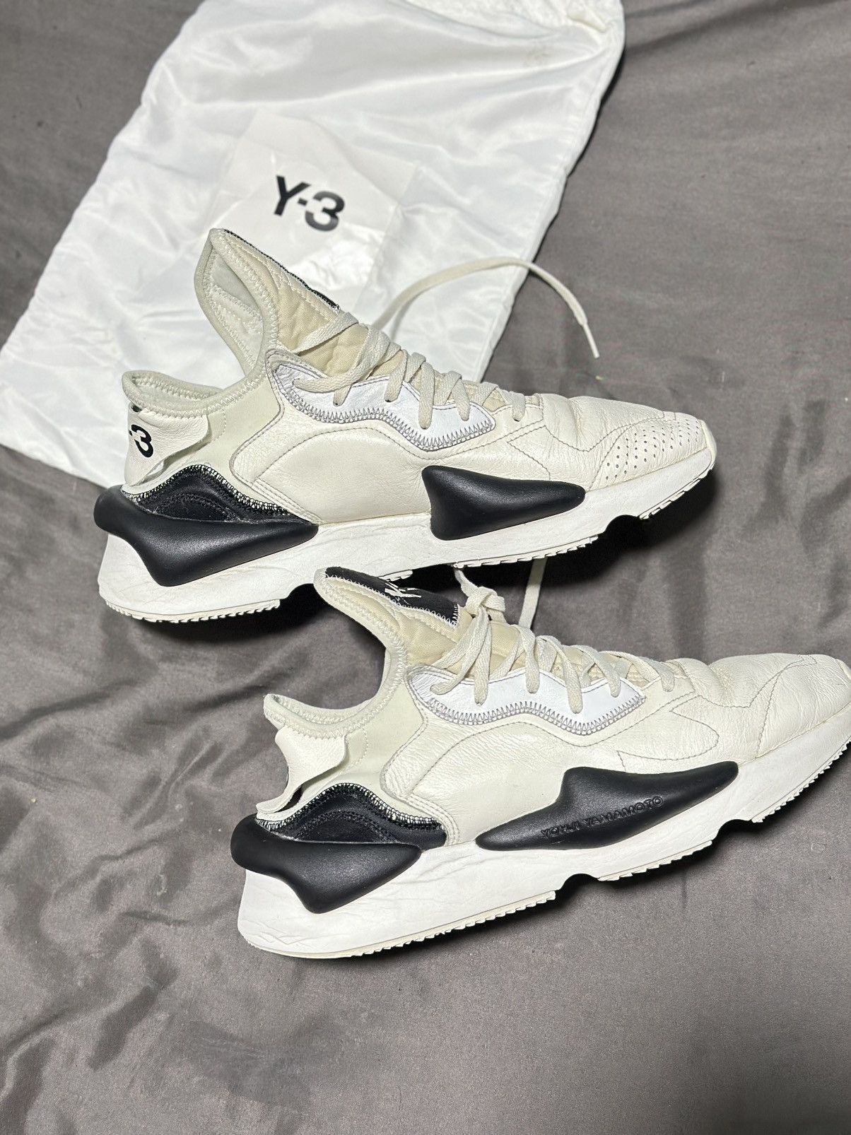 Yohji Yamamoto Y-3 Kaiwa 'White Black .. yohji Yamamoto Size US 11.5 / EU 44-45 - 2 Thumbnail