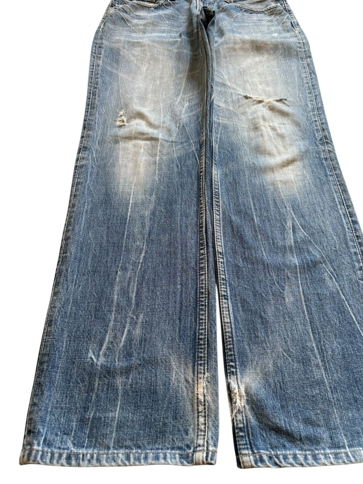 Levi's SALES🔥Vintage 90s Levis 502 Mud Wash Distressed Loose Jeans Size US 32 / EU 48 - 6 Thumbnail