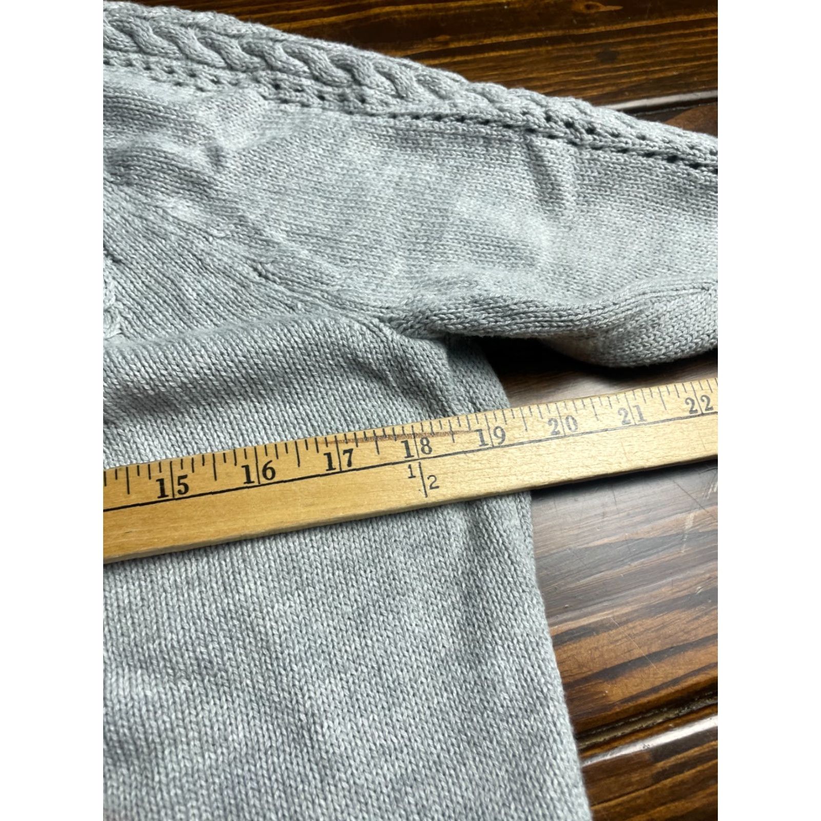 J. Jill J. Jill Sweater Shirt Women Size M Petite Gray V-Neck Long Sleeve Pullover Knit 100% Cotton Raglan Sleeve Vintage: No Size M / US 6-8 / IT 42-44 - 7 Thumbnail