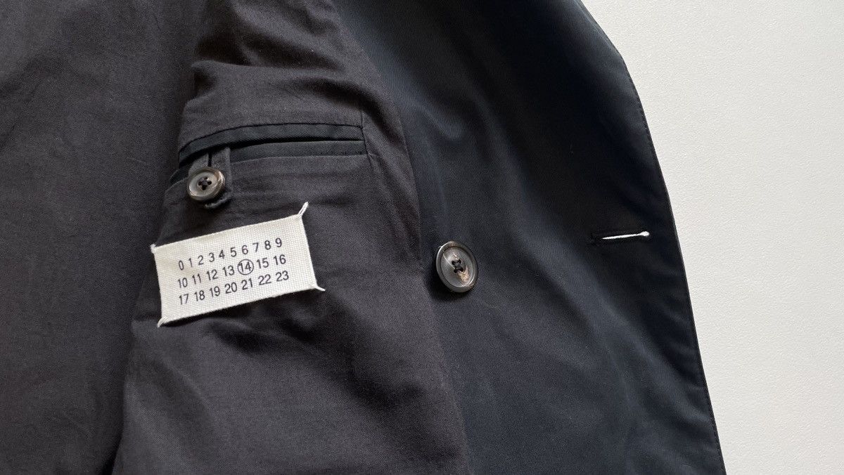Maison Margiela S/S 10 Blue Cotton Mac Caban Jacket Size US M / EU 48-50 / 2 - 11 Thumbnail