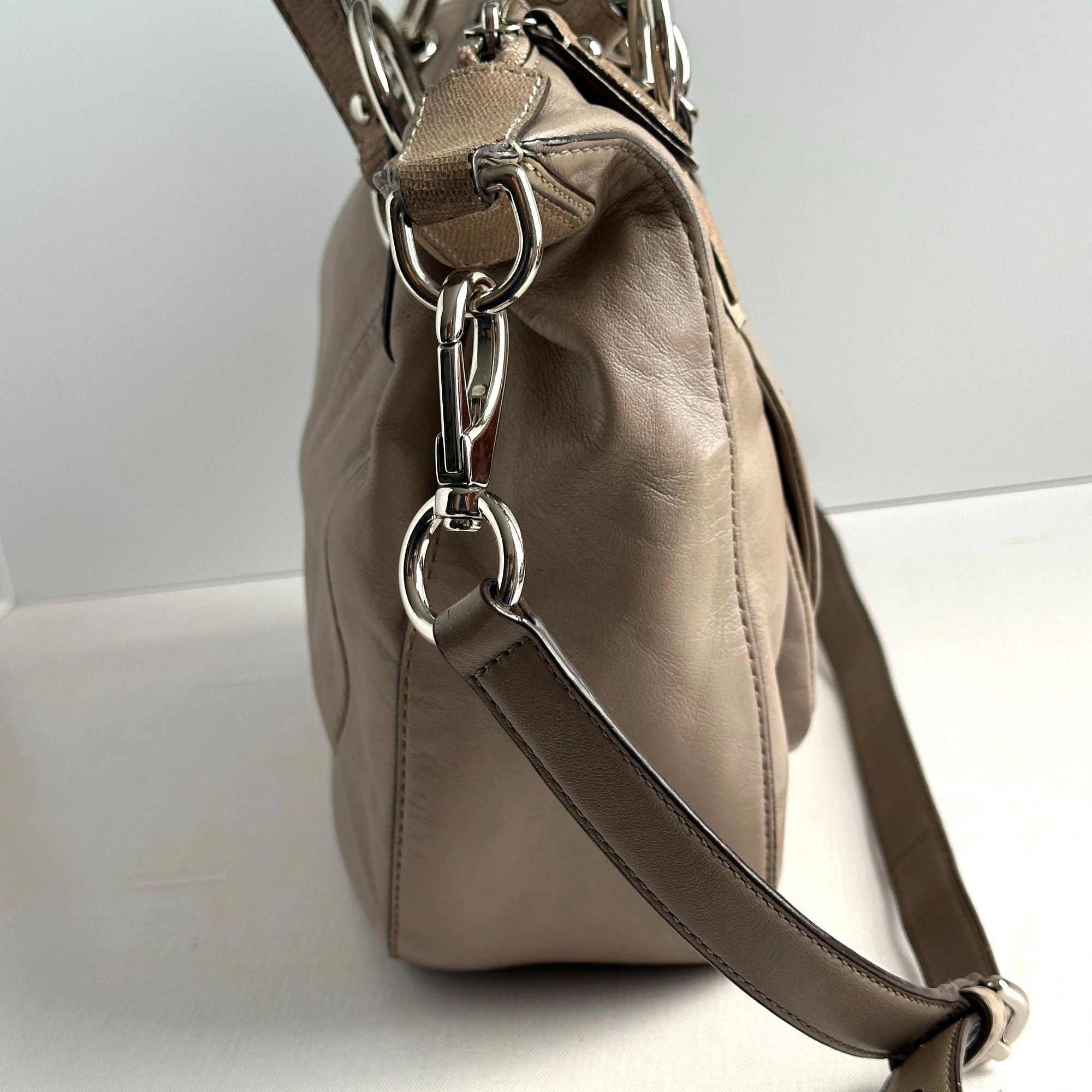 Coach Coach Kristin Beige Leather Shoulder Bag Size ONE SIZE - 19 Thumbnail