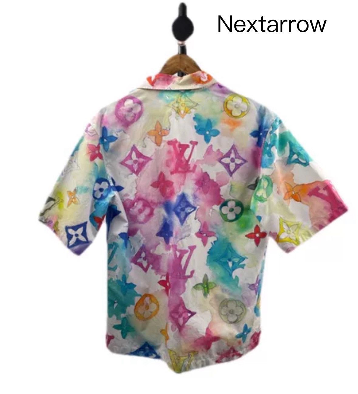Louis Vuitton Louis Vuitton Colorful ink full logo short sleeved shirt Size US XS / EU 42 / 0 - 2 Thumbnail