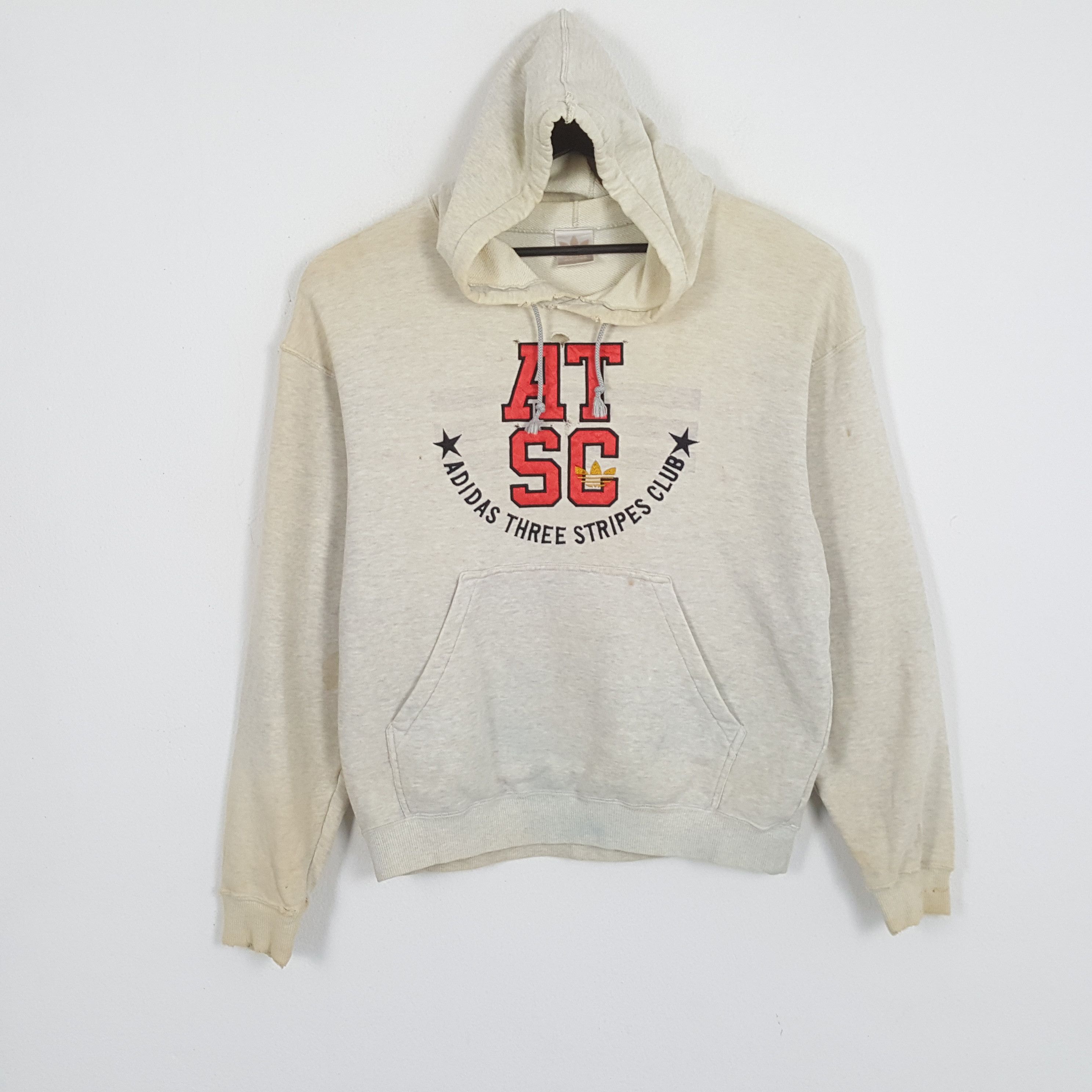 Adidas × Vintage ADIDAS ATSC Center Design Streetwear Style Hoodies Size US L / EU 52-54 / 3 - 1 Thumbnail