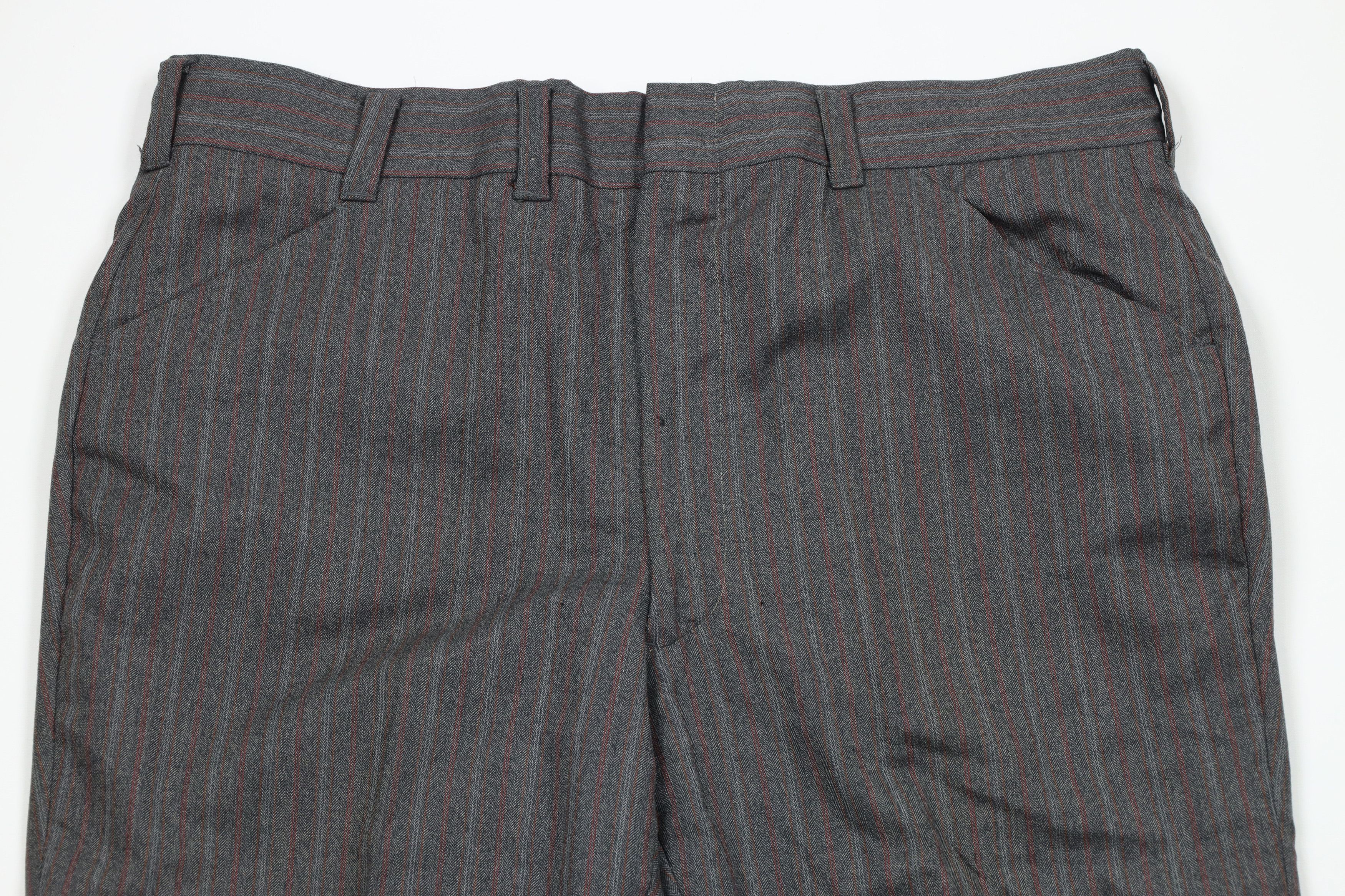 Vintage Vintage 70s Streetwear Wool Striped Bell Bottoms Pants USA Size US 40 / EU 56 - 2 Thumbnail