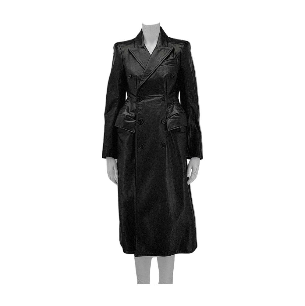 Balenciaga Balenciaga Calfskin Leather Long Coat Size 38 Size XS / US 0-2 / IT 36-38 - 1 Thumbnail