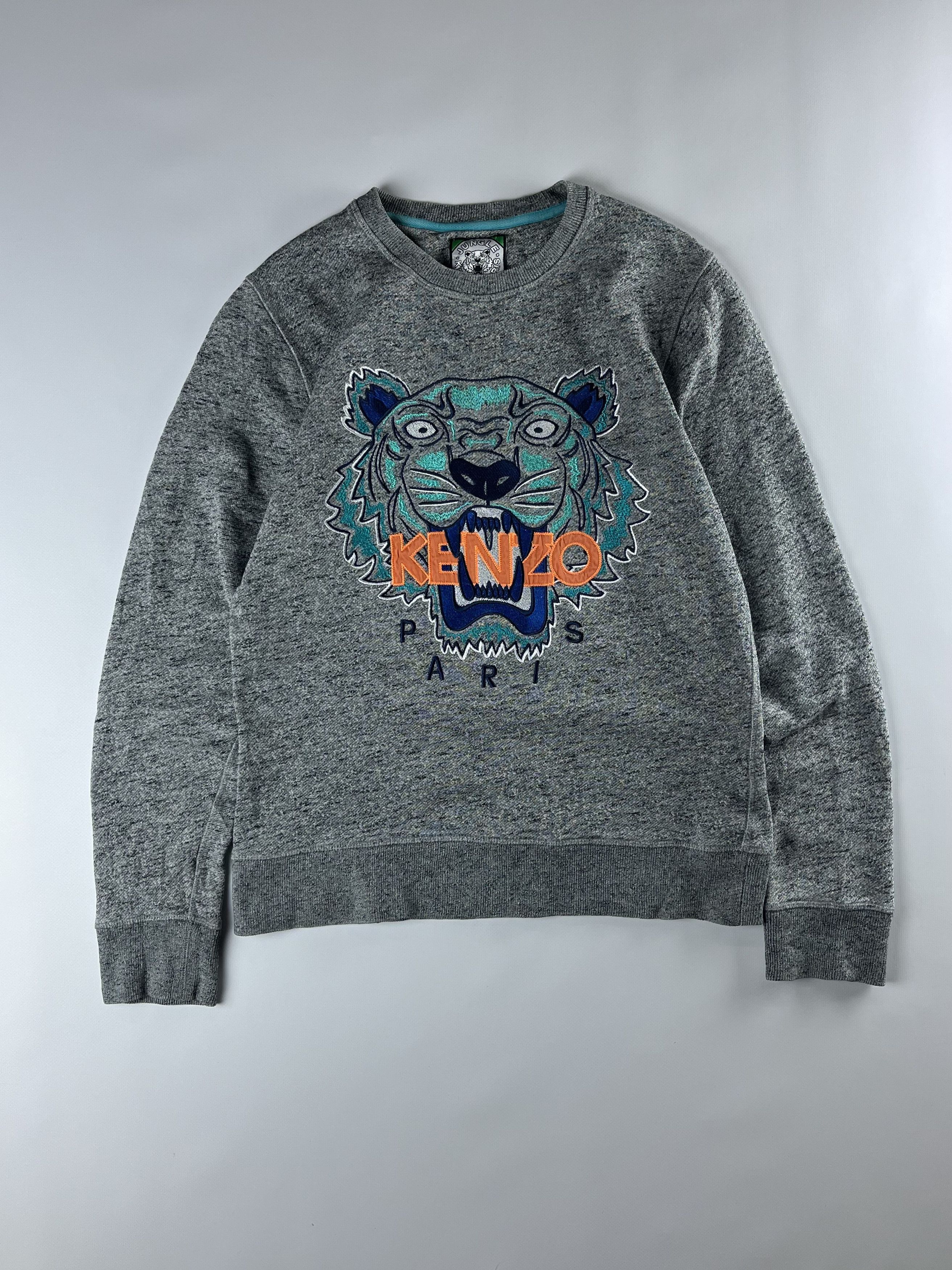 Kenzo Luxury Vintage Kenzo Limited Edition Gray Marine Foundation sweatshirt Grailed