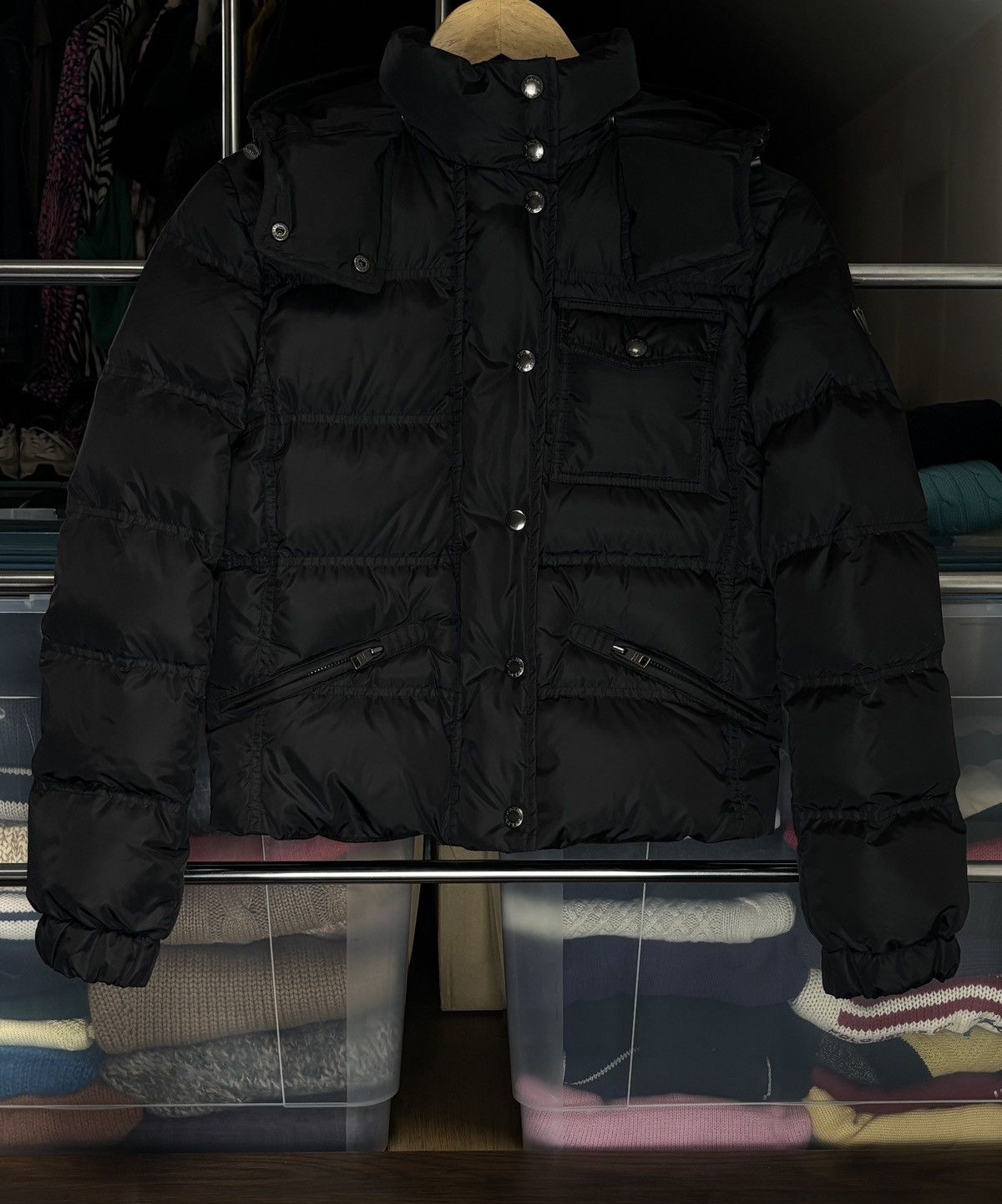Prada Prada Black Down Puffer Jacket Size XS / US 0-2 / IT 36-38 - 4 Thumbnail