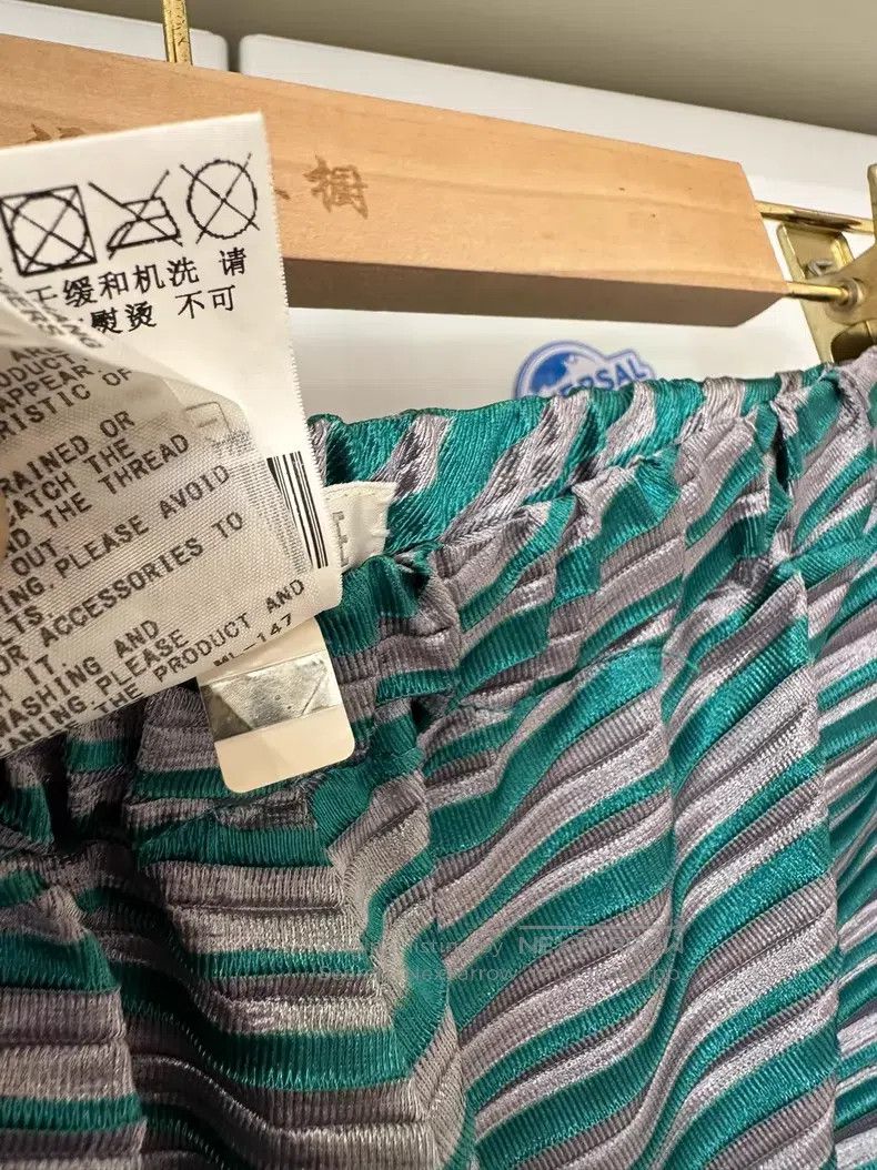 Issey Miyake Issey Miyake size:3 Green Long Pants Size 23" - 4 Thumbnail