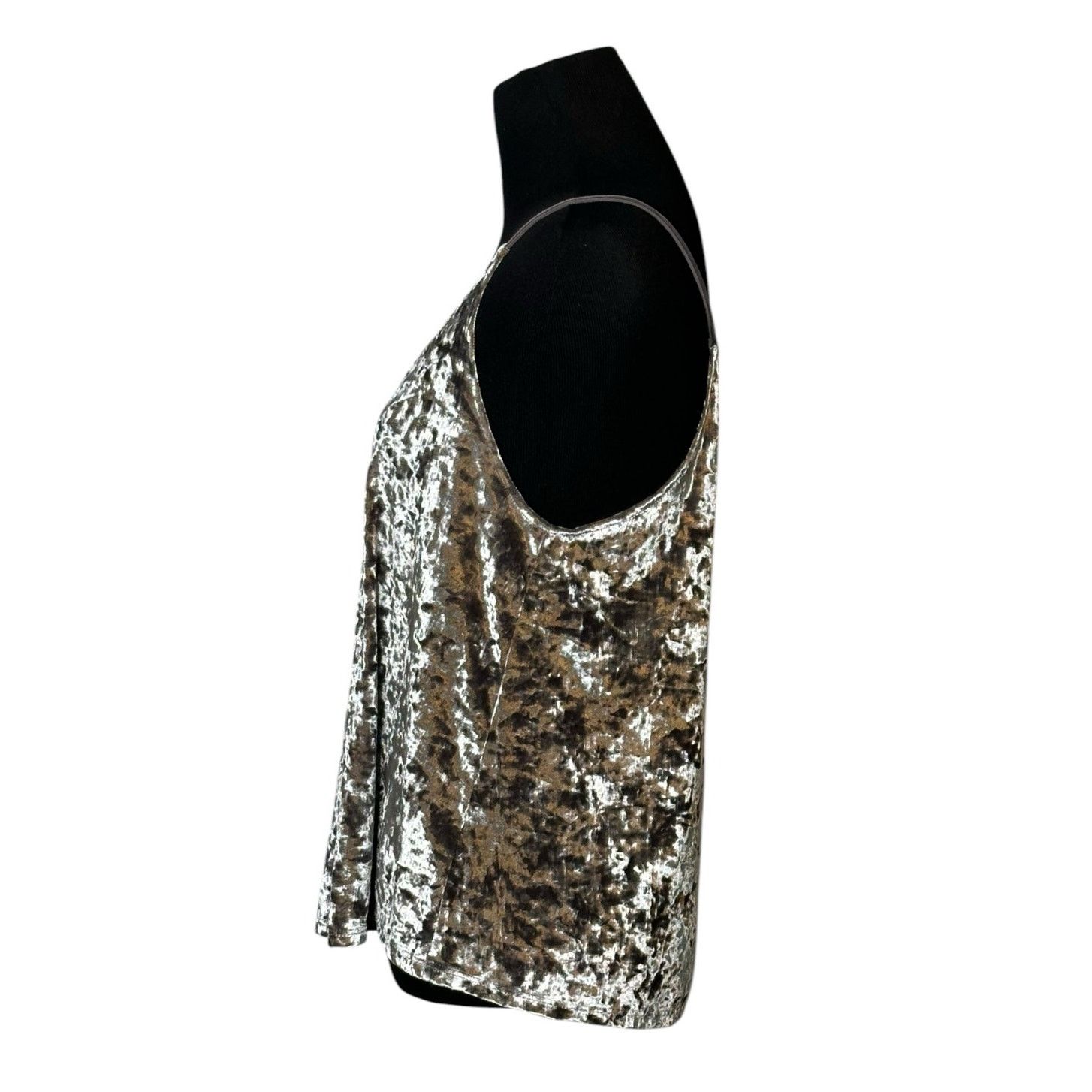 American Eagle Outfitters American Eagle silver crushed velvet tank top cami size M Size M / US 6-8 / IT 42-44 - 8 Thumbnail