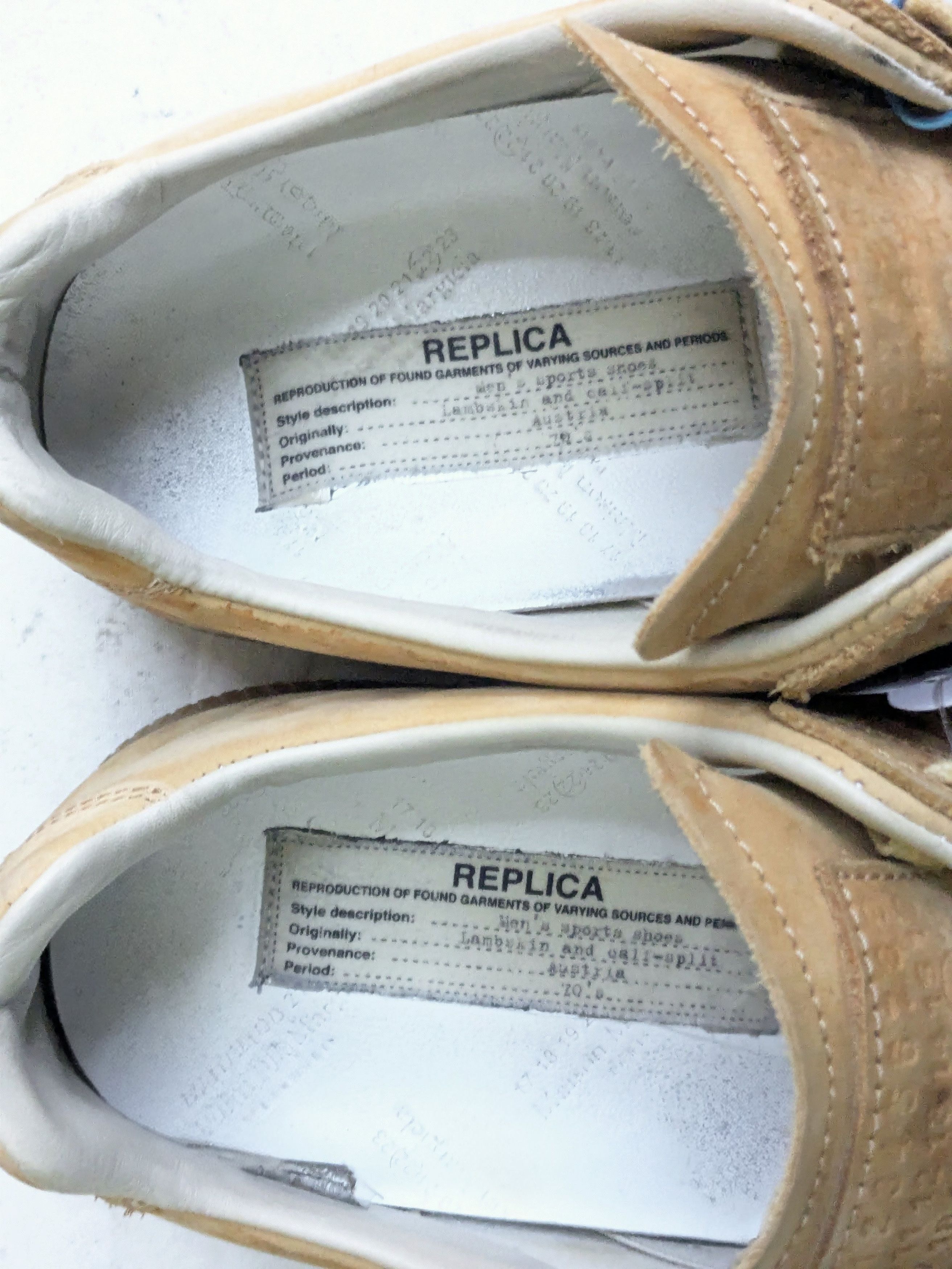 Maison Margiela Maison Margiela GAT Replica Wheat 10 43 Low Tops Size US 10 / EU 43 - 5 Thumbnail