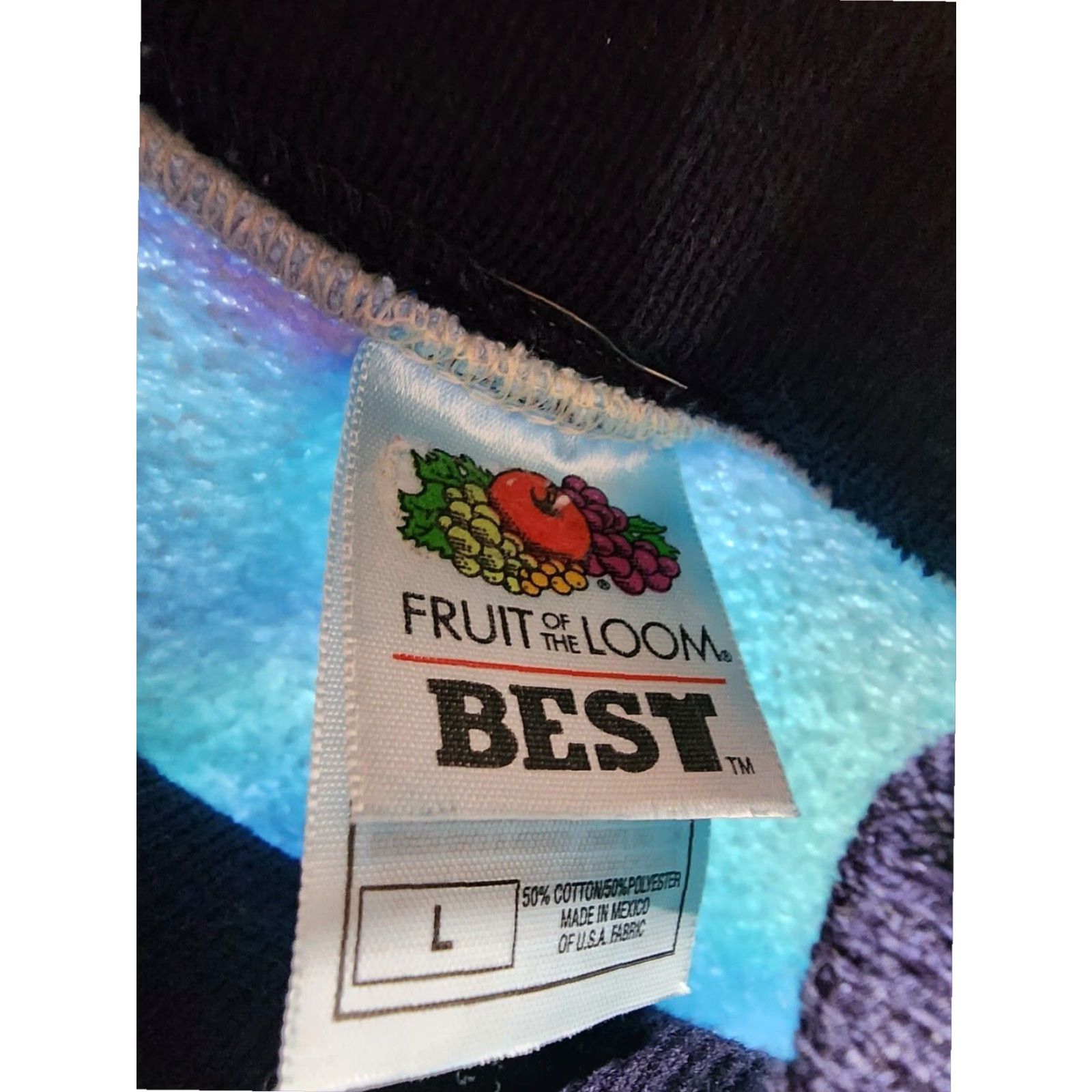 Fruit Of The Loom VINTAGE Fruit of the Loom Womens L Blue Crewneck Embroidered Grandma Bear Sweatshirt 80s Tie Dye Size L / US 10 / IT 46 - 5 Thumbnail