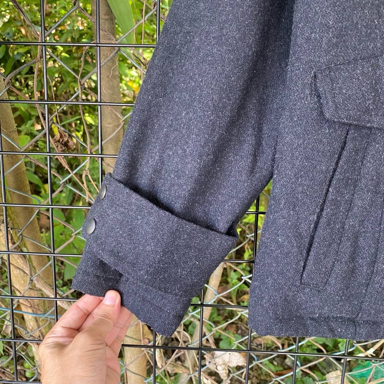 If Six Was Nine × Japanese Brand × NFL Red skins Punk style Multi Pocket Button Up Wool Size US M / EU 48-50 / 2 - 5 Thumbnail