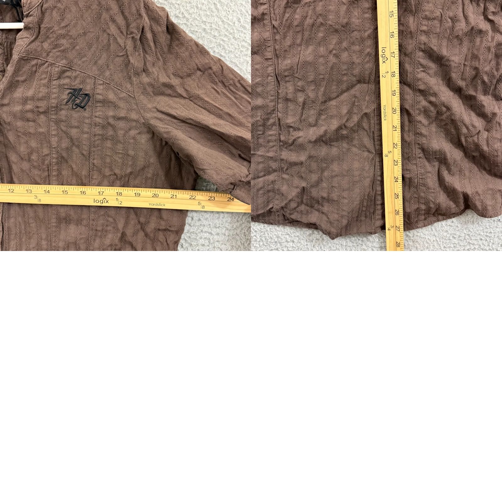 Harley Davidson Harley-Davidson Shirt Womens 1W Brown V-Neck Button Up Casual Biker Motorcycle Size XS / US 0-2 / IT 36-38 - 8 Thumbnail
