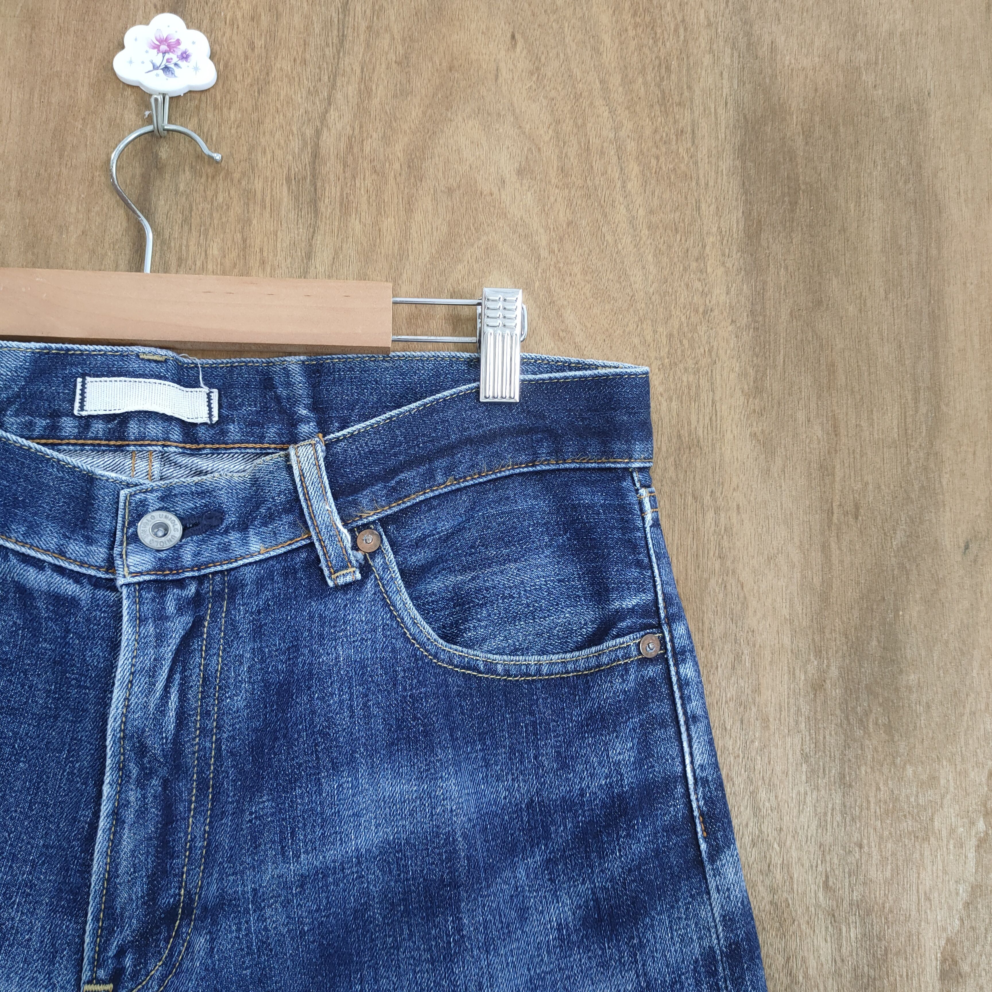 Japanese Brand 32×30 💥 VINTAGE JAPANESE SELVEDGE DISTRESSED JEANS PANTS Size US 32 / EU 48 - 6 Thumbnail