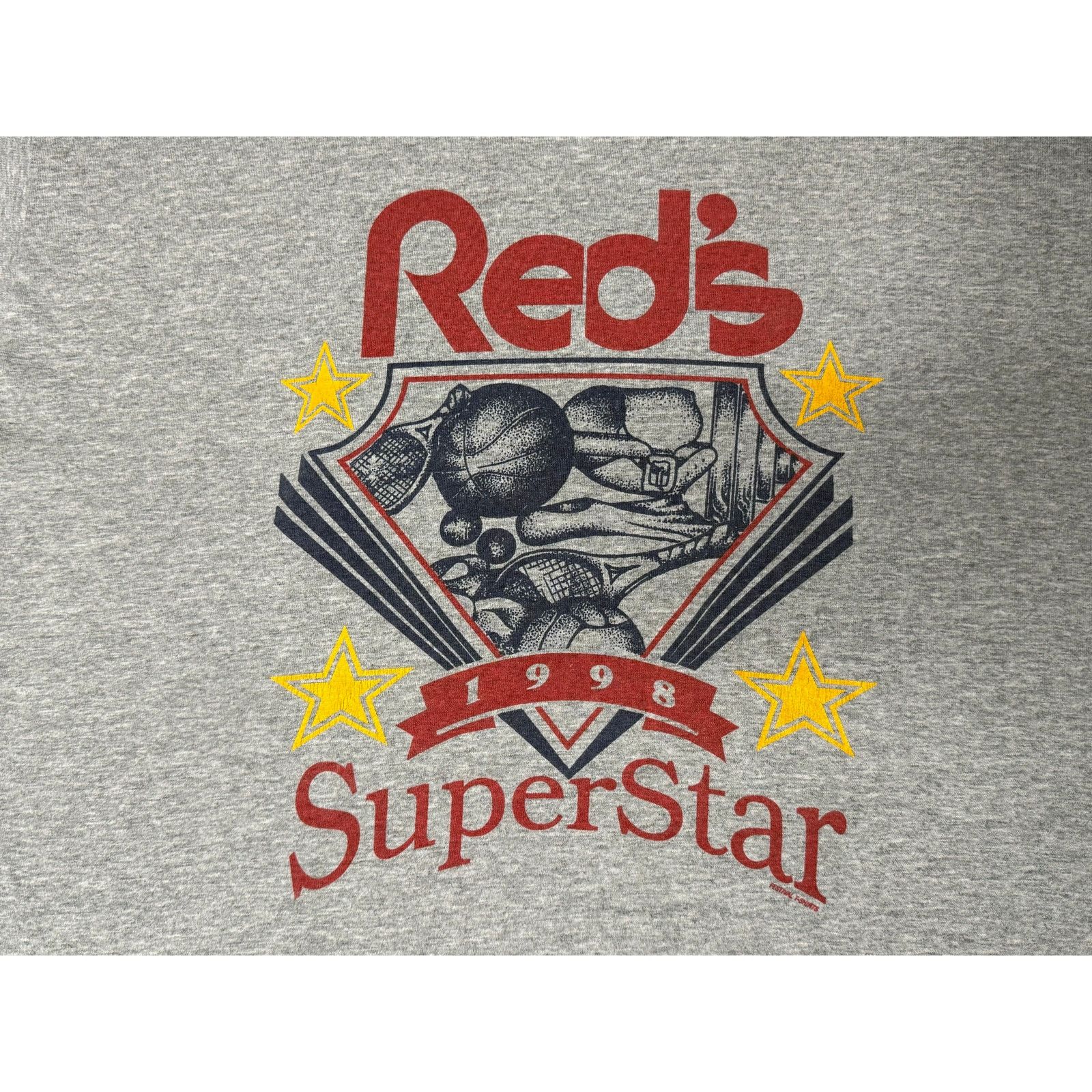 Fruit Of The Loom × Vintage Vintage 1998 Red’s Superstar Sports T-shirt XL Size US XL / EU 56 / 4 - 4 Thumbnail