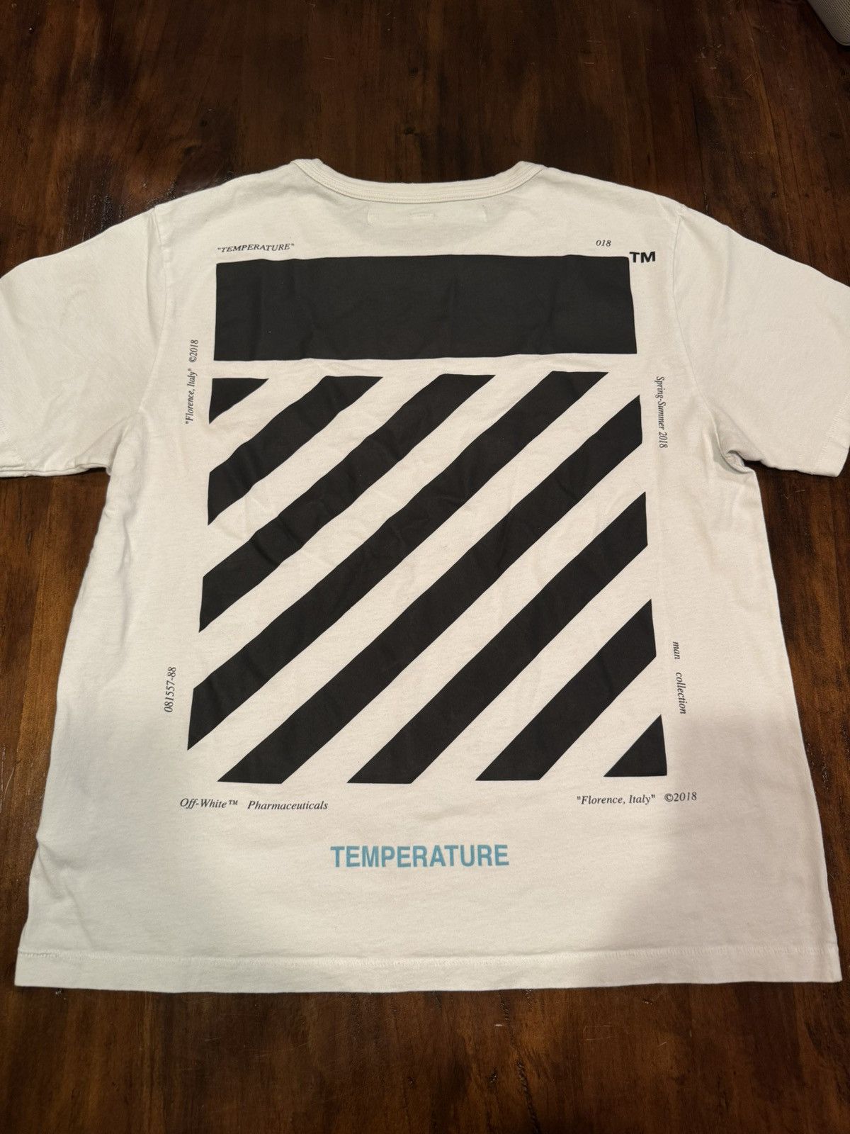 Off-White Off White Temperature Diag T-Shirt Size US L / EU 52-54 / 3 - 4 Thumbnail