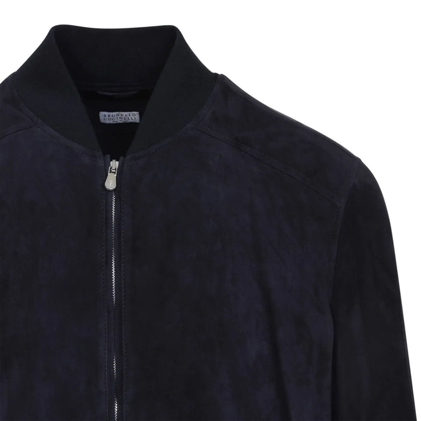 Brunello Cucinelli BRUNELLO CUCINELLI Navy Suede Jacket New & Authentic (Men's Size US L / EU 52-54 / 3 - 3 Thumbnail