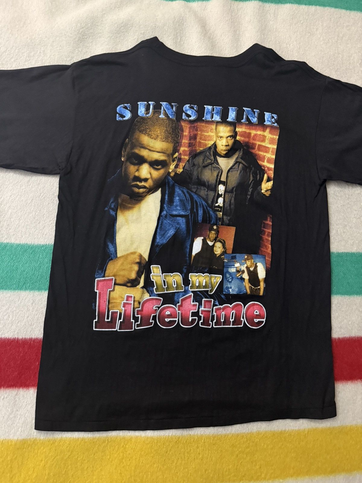 Rap Tees Vintage 90s JAY-Z Sunshine In My Lifetime Rap Tee Size XL Size US XL / EU 56 / 4 - 3 Thumbnail