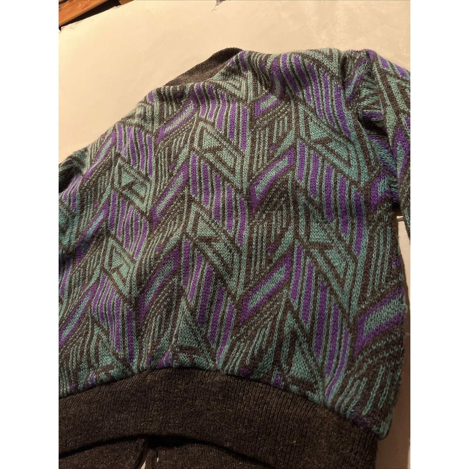 Tundra Tundra Canada Vintage Men’s XL Green Geometric Wool Sweater Size US XL / EU 56 / 4 - 14 Thumbnail