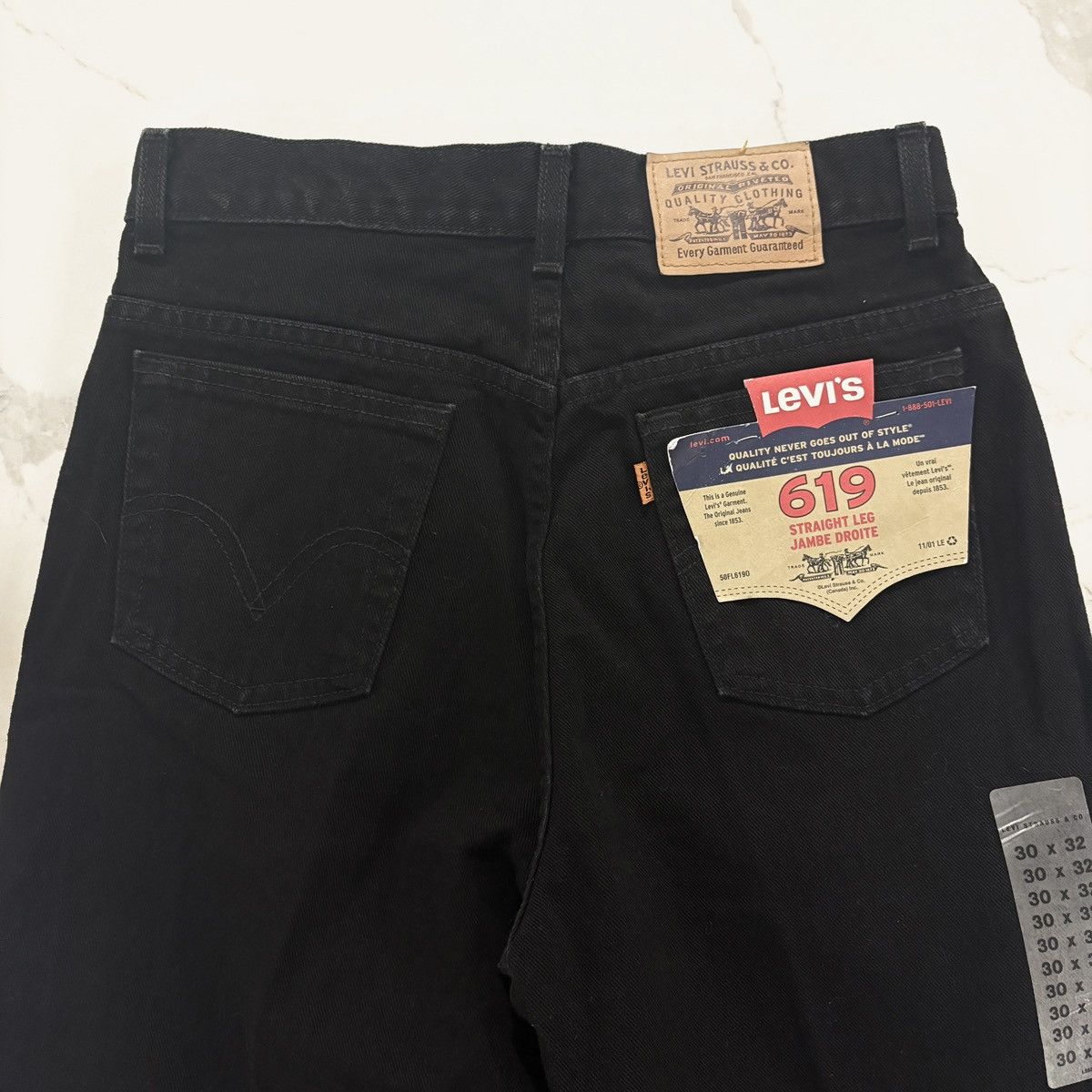 Levi's × Vintage NWT Vintage 80s Levi’s 619 Orange Tab Straight Size 29" - 3 Thumbnail