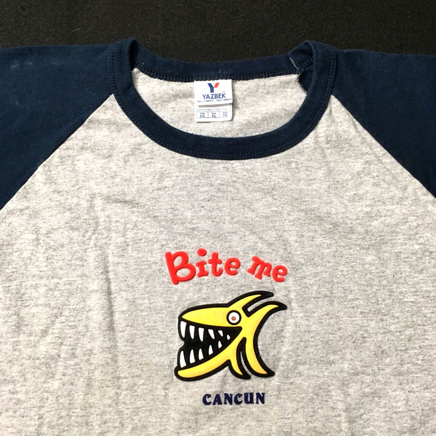 Vintage VINTAGE CANCUN MEXICO Shirt XL BITE ME SHARK GRAPHIC Beer TIME T Size US XL / EU 56 / 4 - 2 Thumbnail