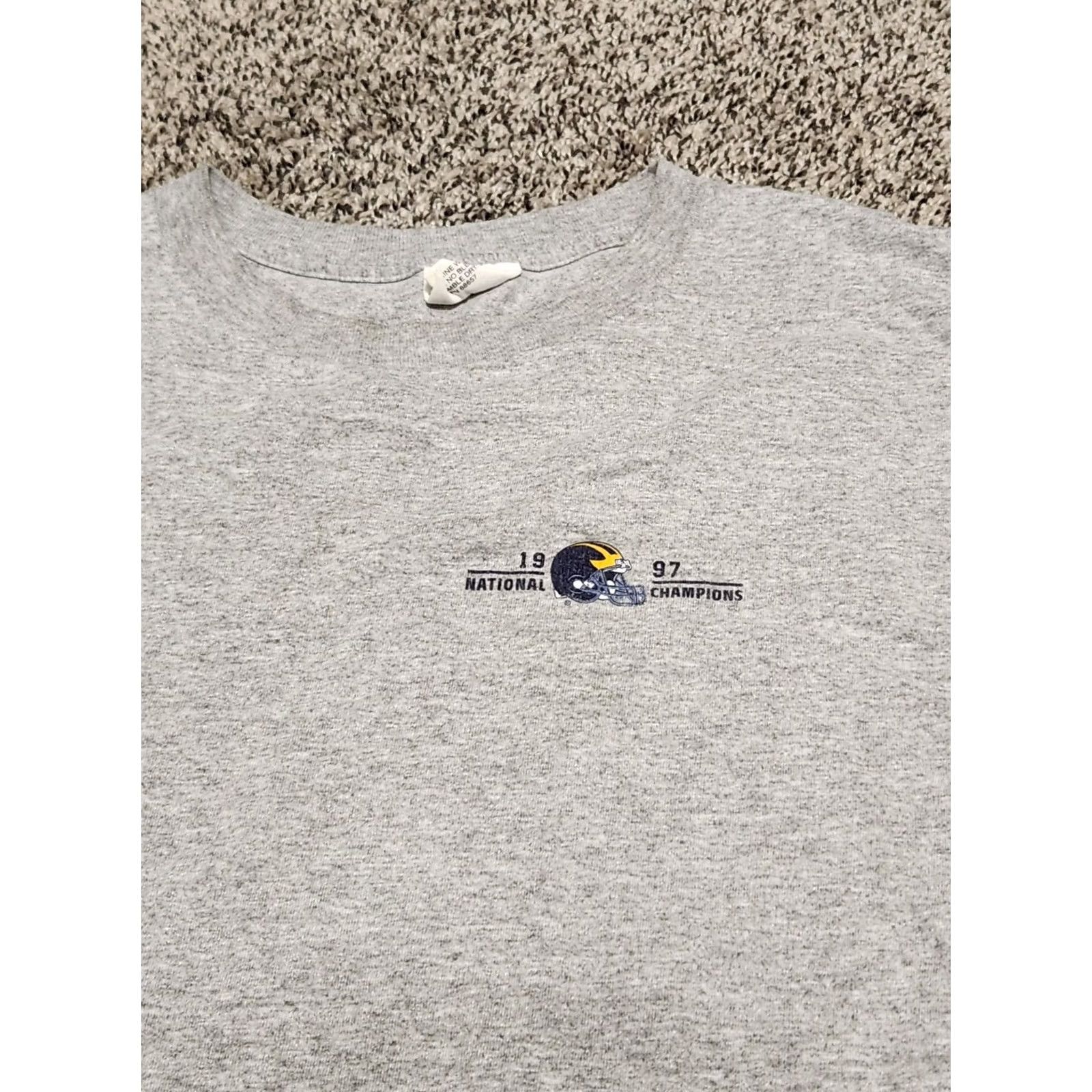 Vintage VINTAGE Michigan Rose Bowl National Champions shirt XL Wolverines Football Unisex Adults T-Shirt White 1990s College Sports University 90s Size US XL / EU 56 / 4 - 3 Thumbnail
