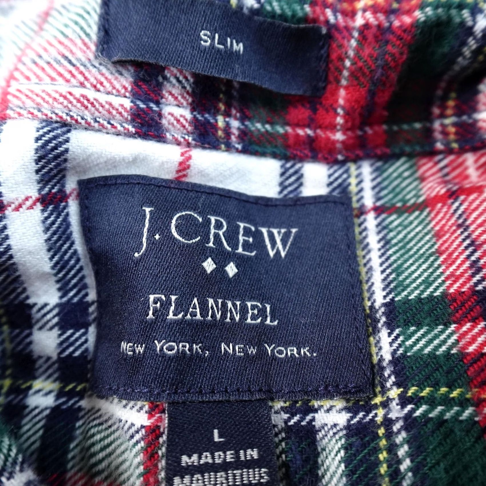 J.Crew J.CREW Shirt Mens L Red Green Plaid Flannel Button Up Long Sleeve Slim Fit Work Size US L / EU 52-54 / 3 - 4 Thumbnail